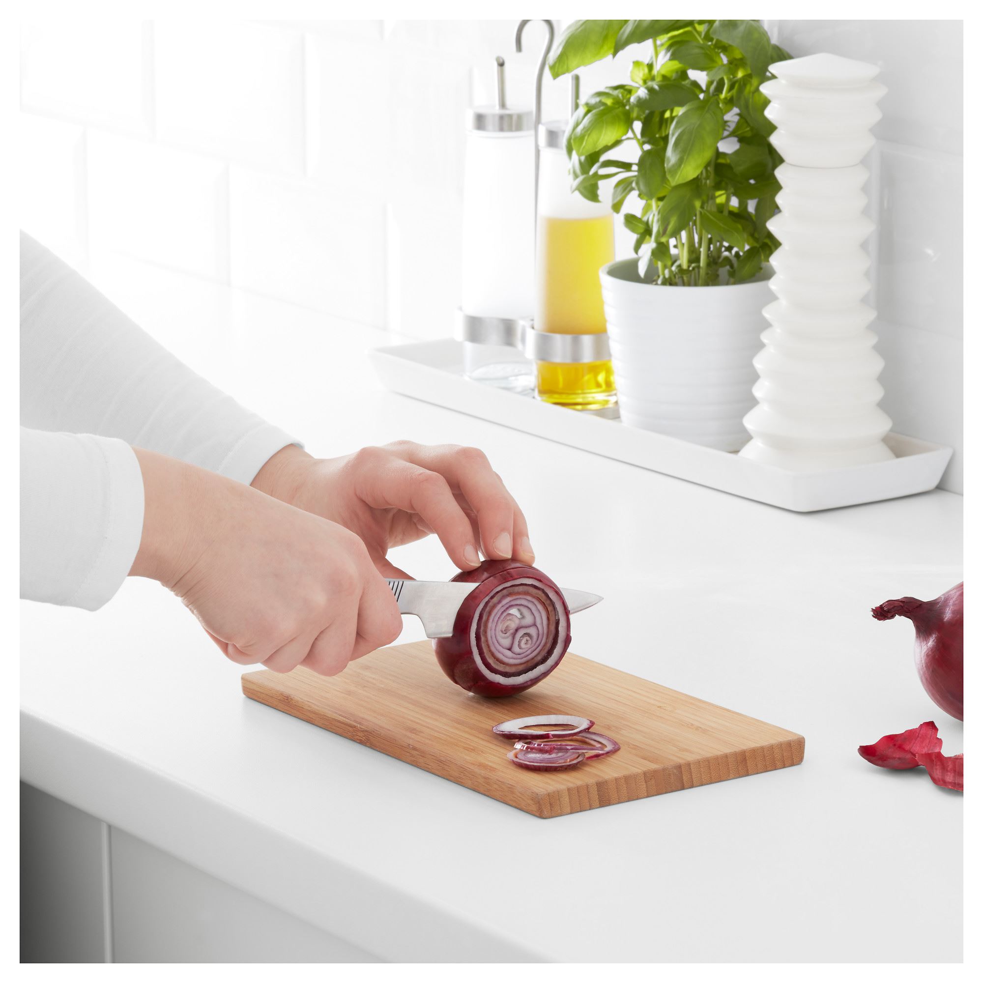 APTITLIG IKEA АПТИТЛИГ Разделочная доска, бамбук, 24x15 см