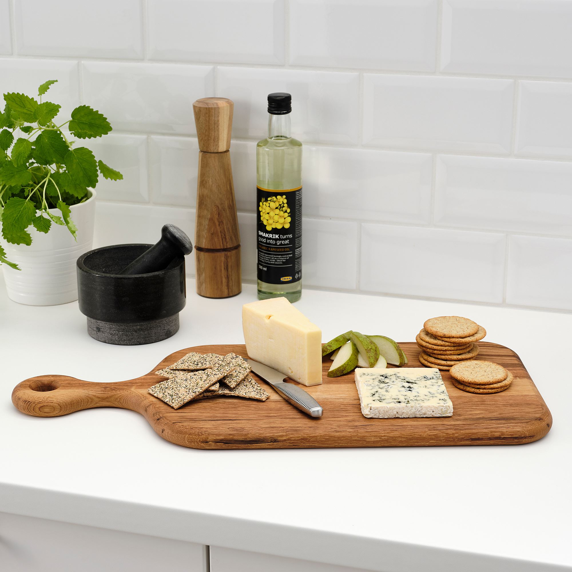 ARTISTISK IKEA АРТИСТИСК Разделочная доска, дуб, 59x25 см