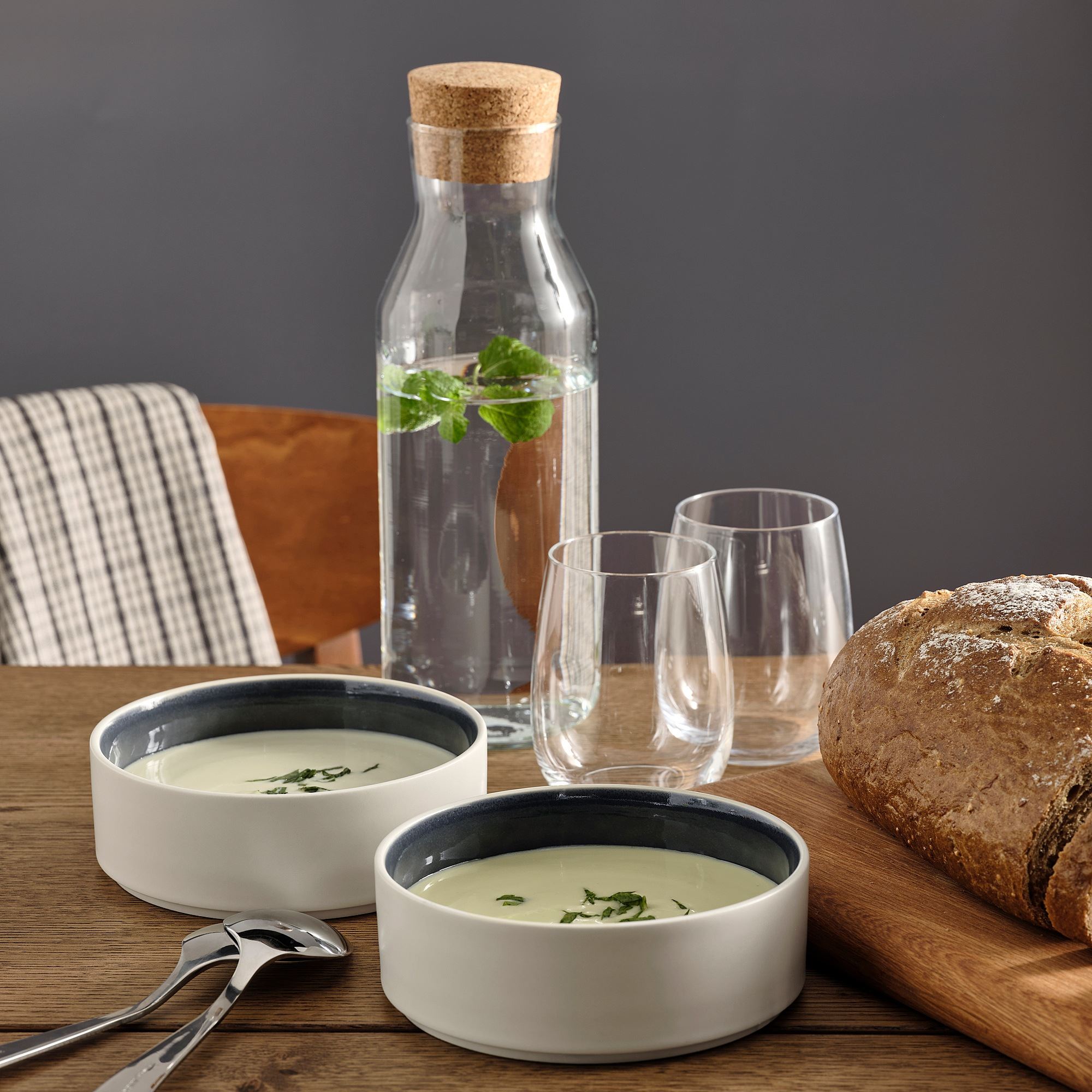 OMBONAD IKEA ОМБОНАД Миска, темно-серый, 15 см