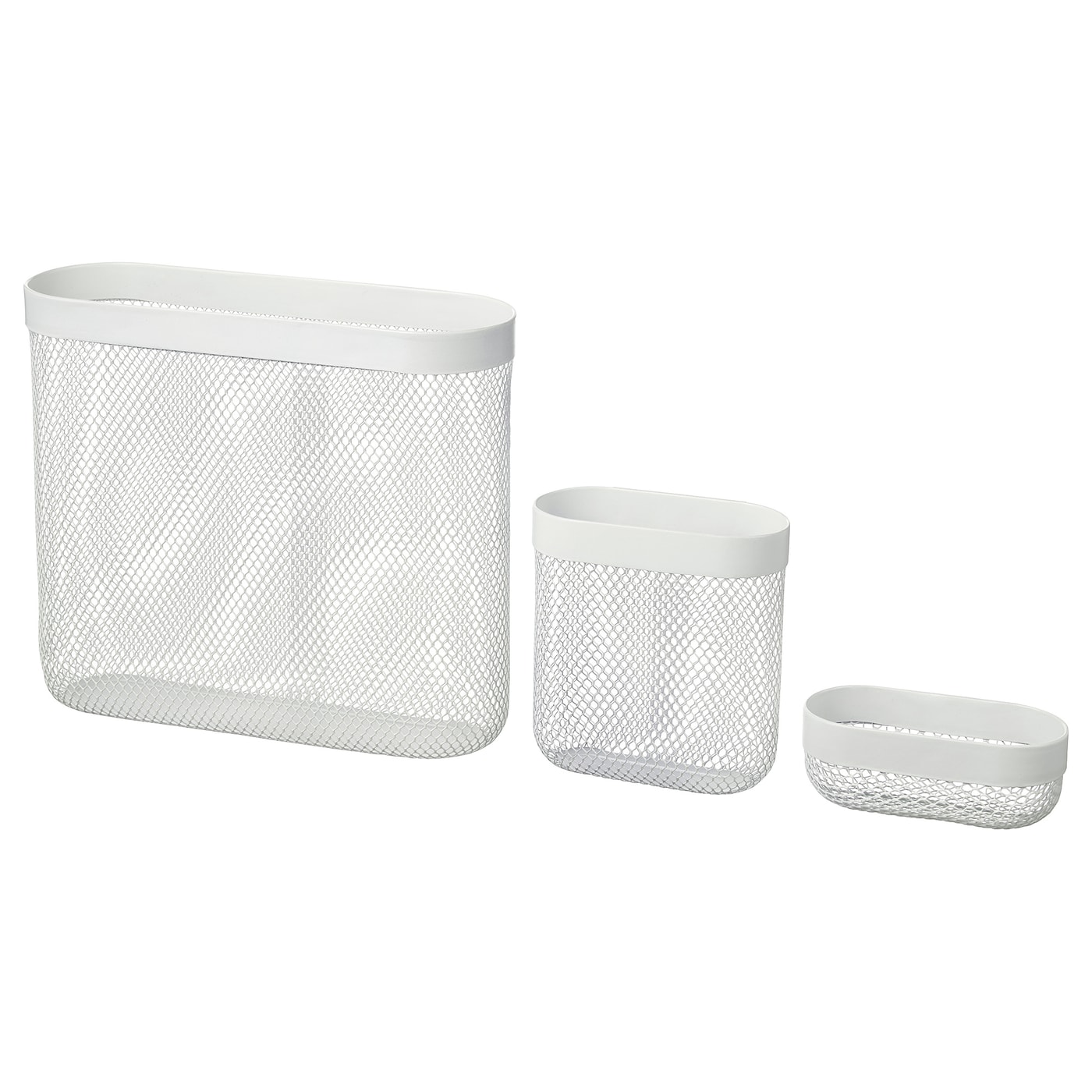 SKADIS IKEA СКОДИС Корзина для хранения, 3 шт., белый