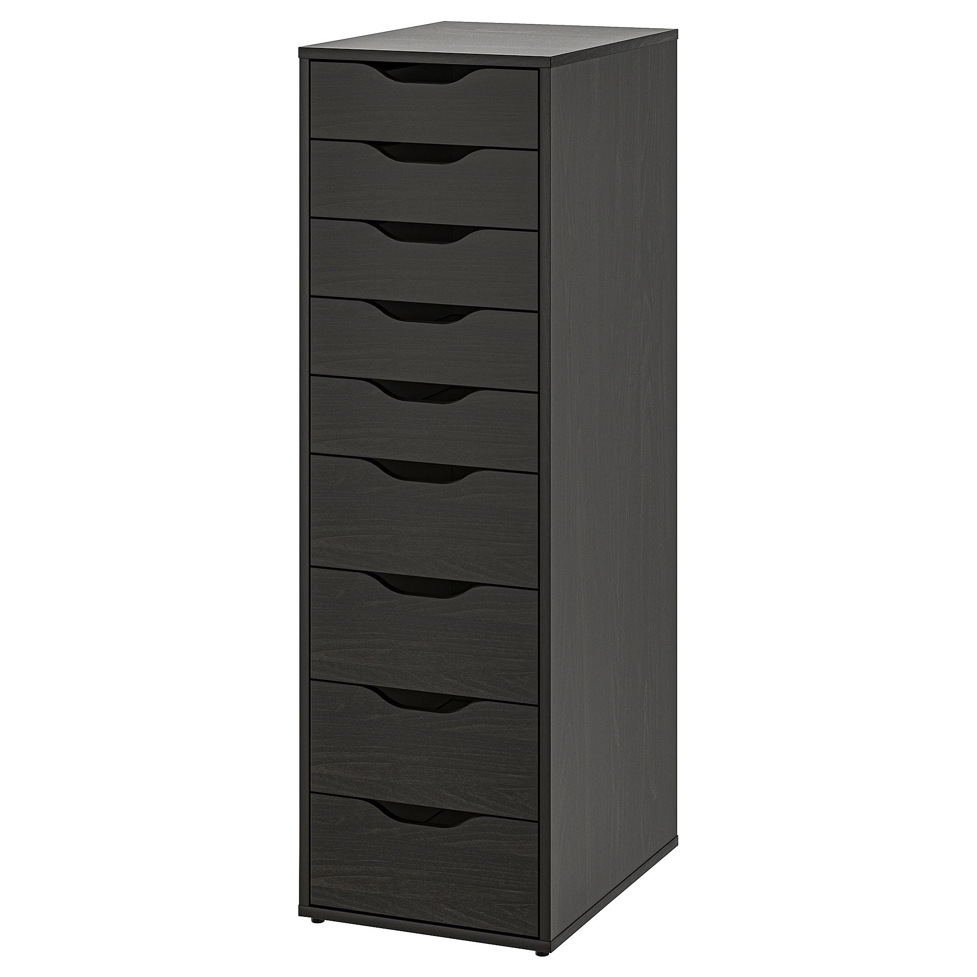 ALEX IKEA АЛЕКС Тумба с ящиками, черно-коричневый, 36x116 см  (ТОВАР ВЫШЕЛ ИЗ АССОРТИМЕНТА)