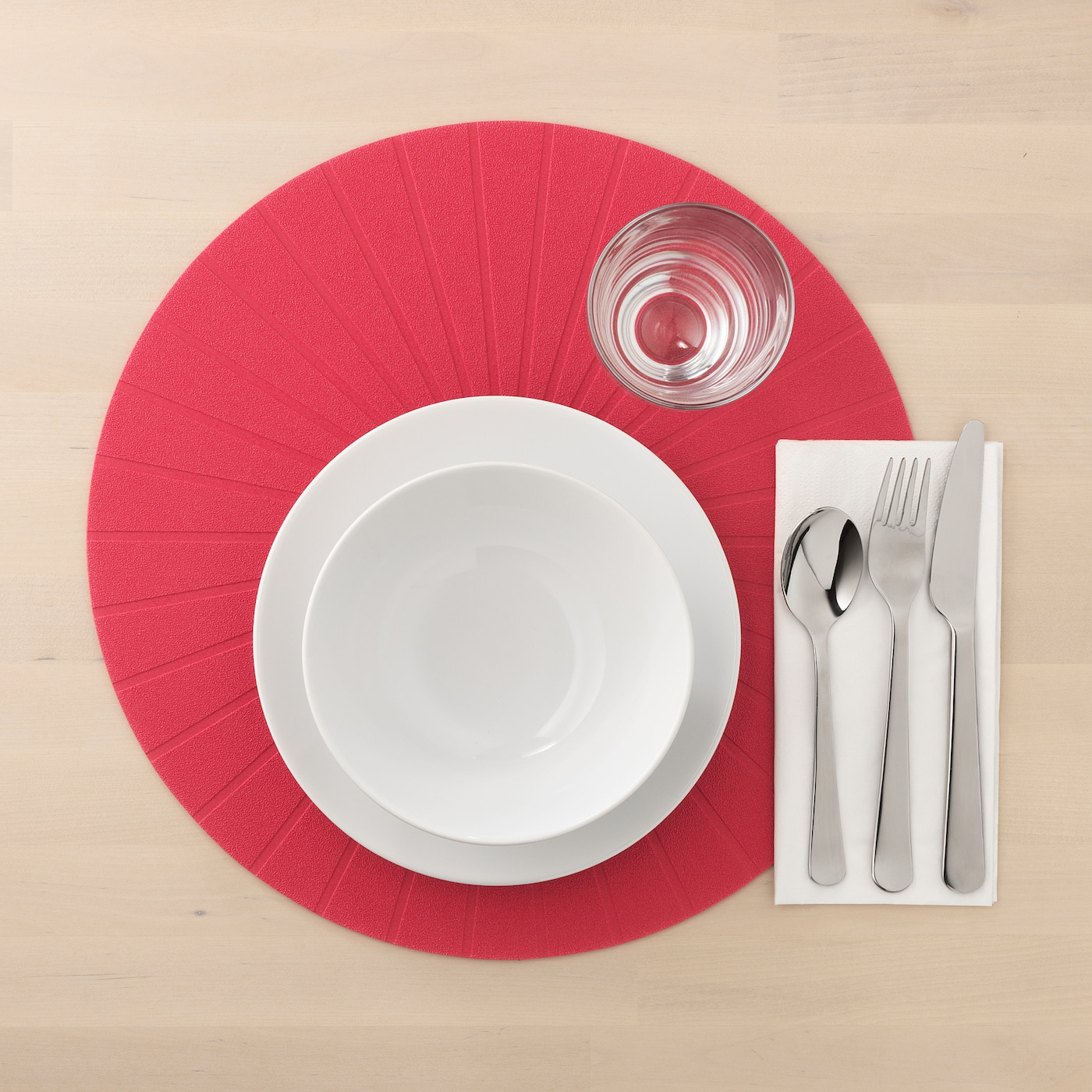 PANNA IKEA ПАННО Салфетка под приборы, красный, 37 см  (ТОВАР ВЫШЕЛ ИЗ АССОРТИМЕНТА)