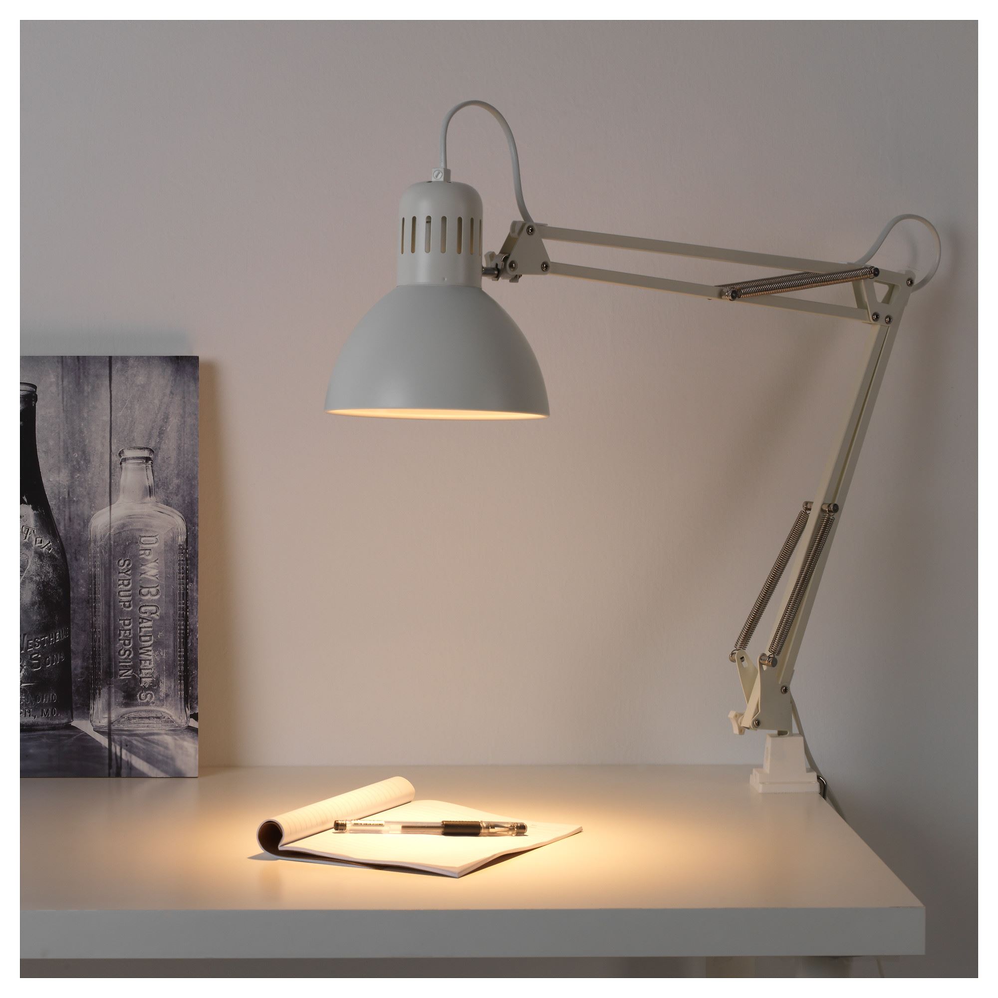 TERTIAL IKEA Лампа рабочая, белый