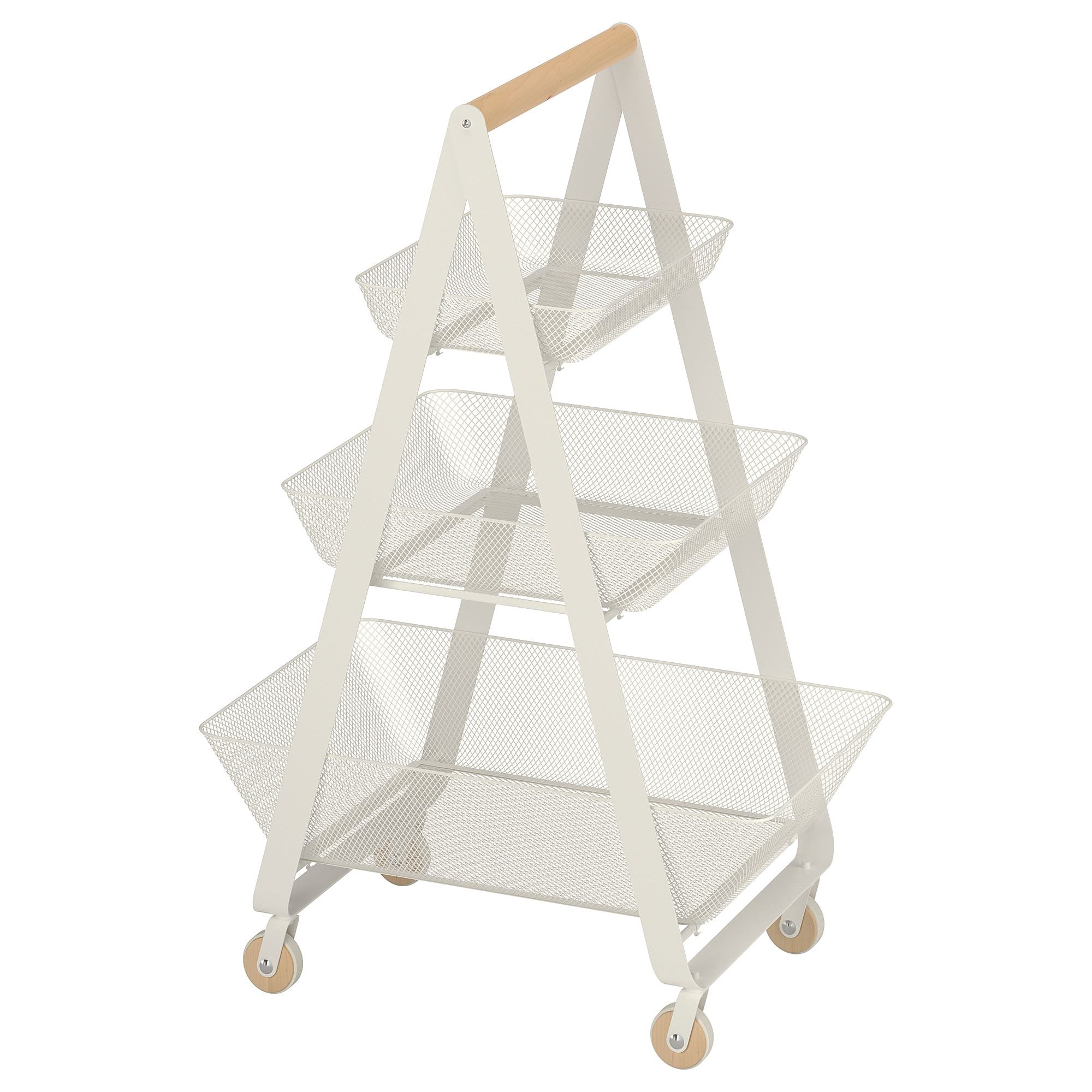 RISATORP IKEA Тележка, 57x39x86 см, белый  (ТОВАР ВЫШЕЛ ИЗ АССОРТИМЕНТА)