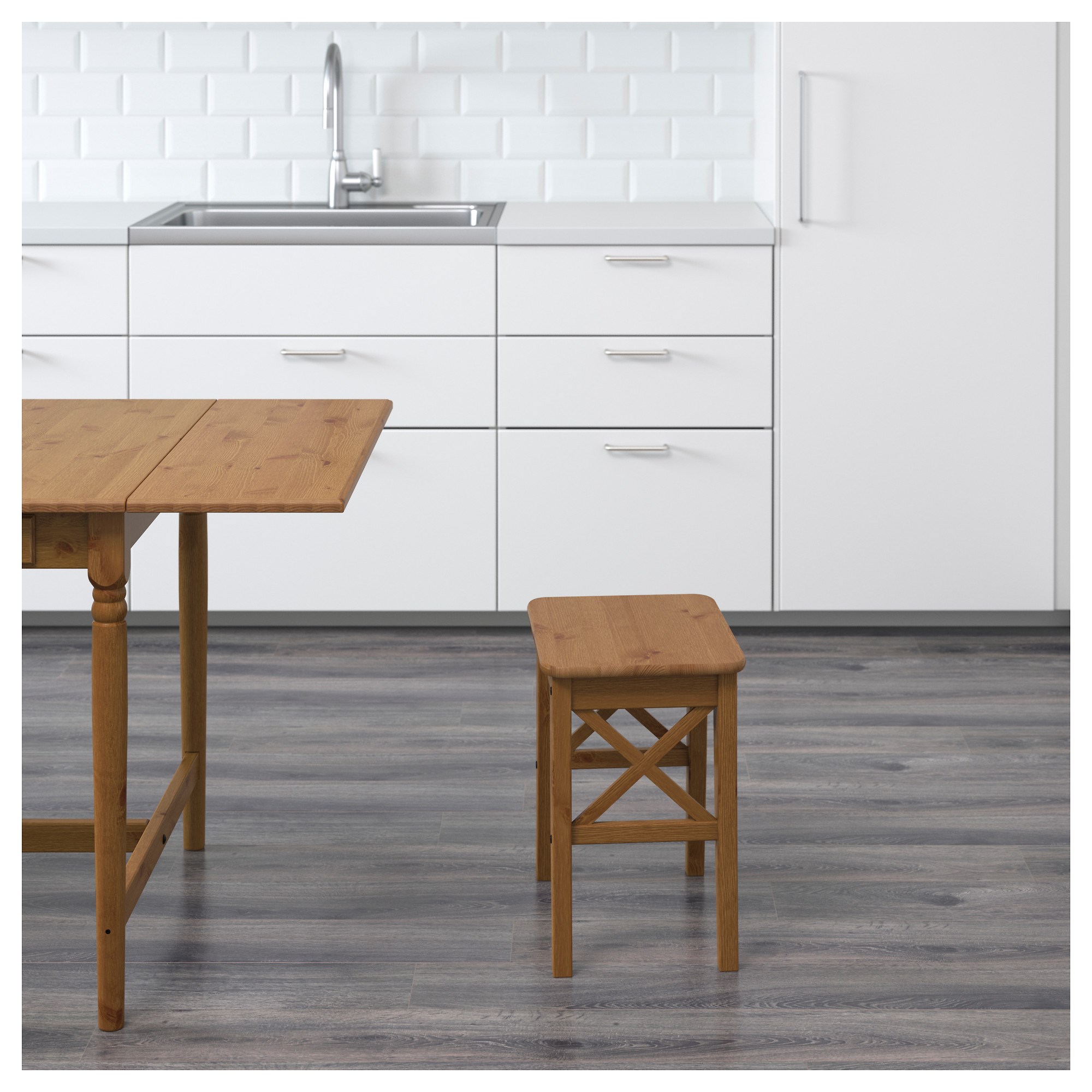INGOLF IKEA ИНГОЛЬФ Табурет, морилка,антик  (ТОВАР ВЫШЕЛ ИЗ АССОРТИМЕНТА)