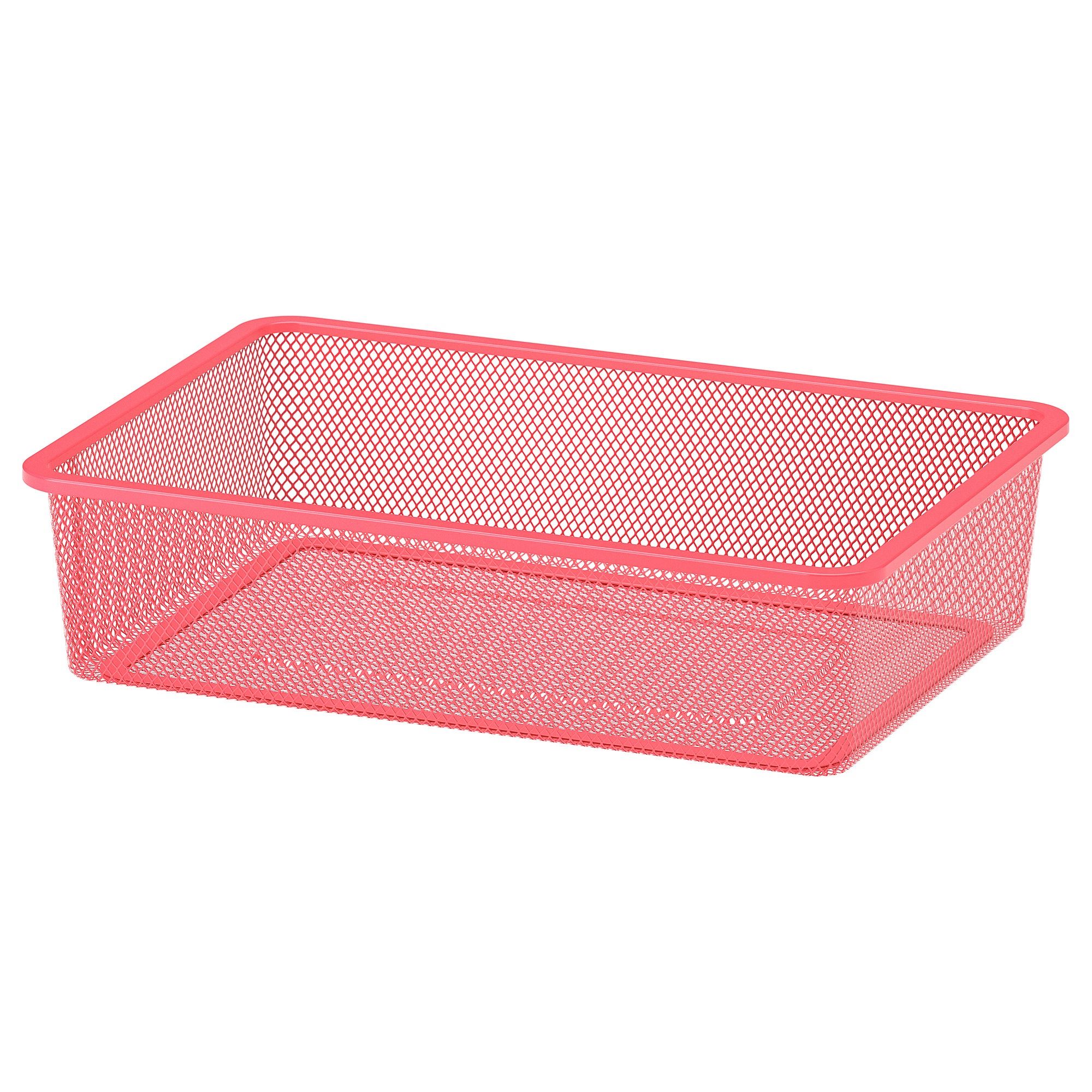 TROFAST IKEA Сетчатый контейнер, 42x30x10 см, светло-красный