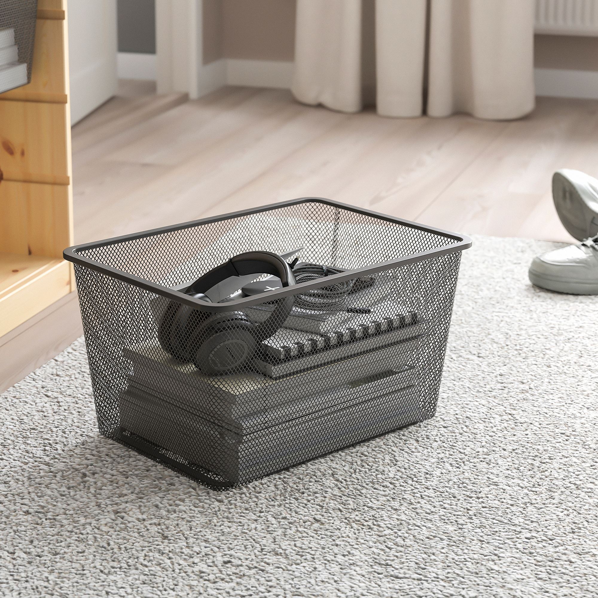 TROFAST IKEA Сетчатый контейнер, 42x30x23 см, темно-серый