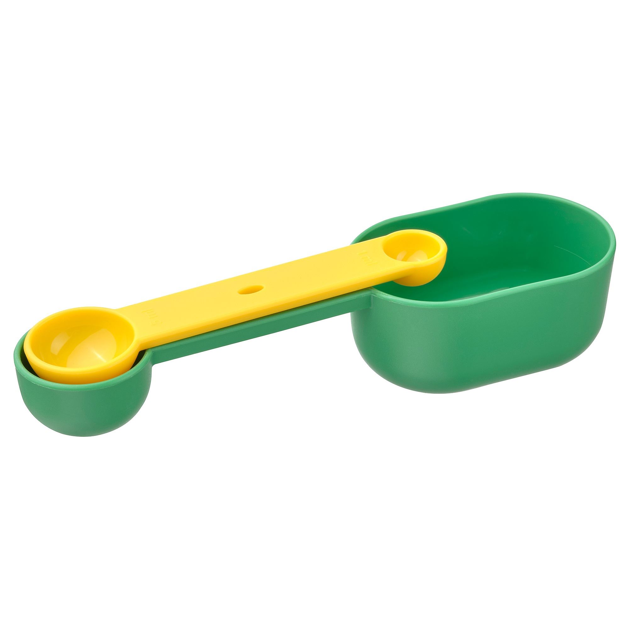 UPPFYLLD IKEA Мерная емкость, 2 шт., ярко-зеленый/ярко-желтый (ТОВАР ВЫШЕЛ ИЗ АССОРТИМЕНТА)