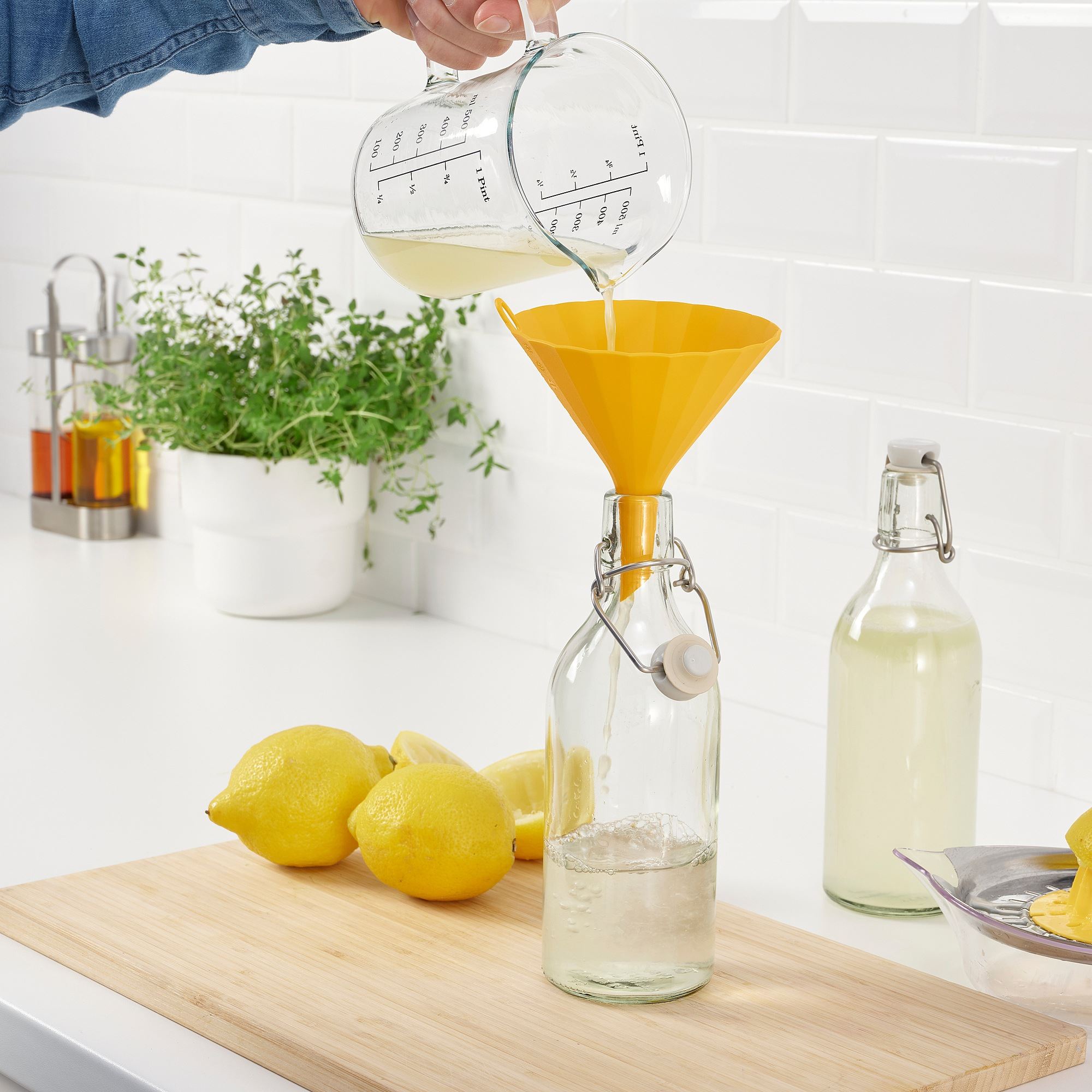 UPPFYLLD IKEA Воронка, 13 см, ярко-желтый