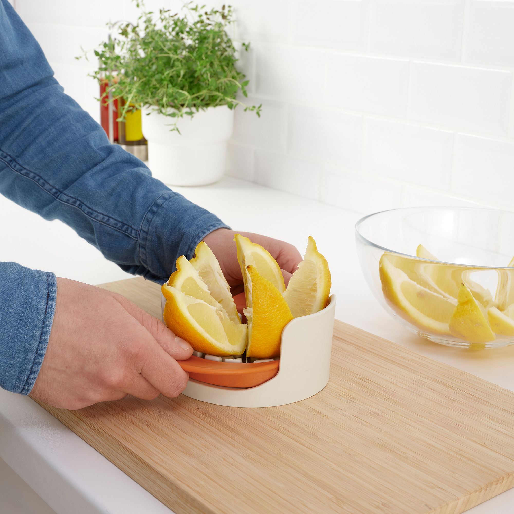 UPPFYLLD IKEA Фрукторезка, 4 предм., разные цвета
