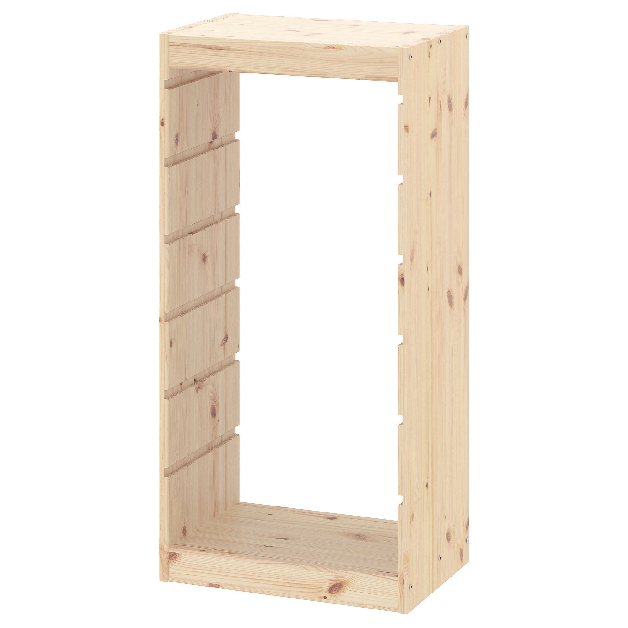 TROFAST IKEA Каркас, 44x30x91 см, светлая беленая сосна