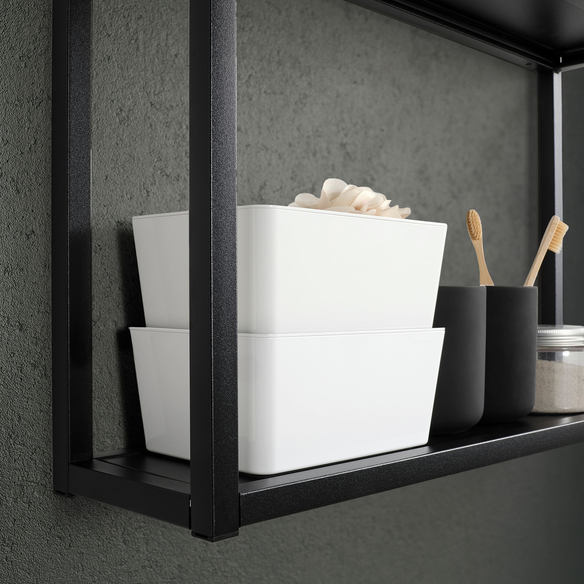 KUGGIS IKEA Контейнер с крышкой, 13x18x8 см, белый