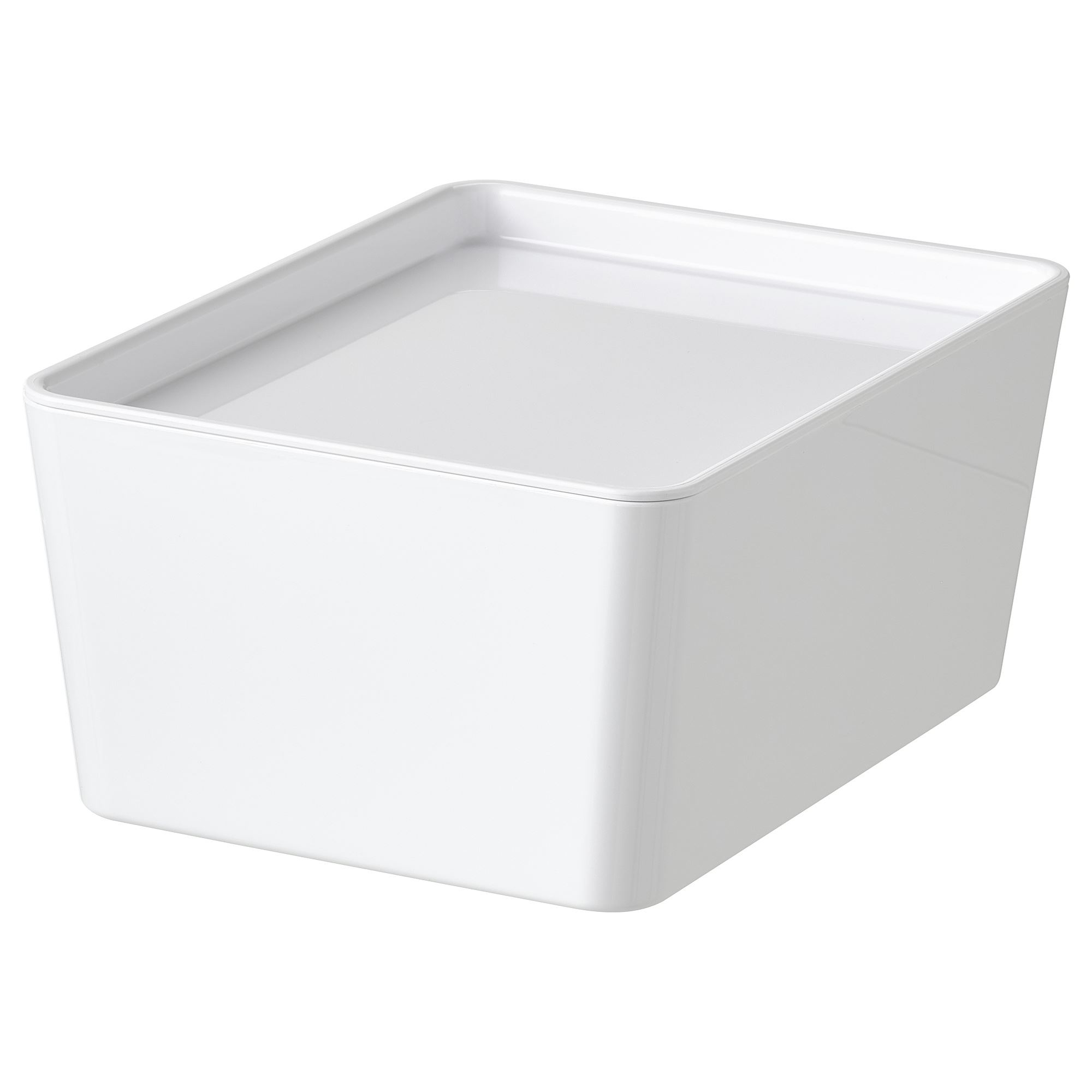 KUGGIS IKEA Контейнер с крышкой, 13x18x8 см, белый