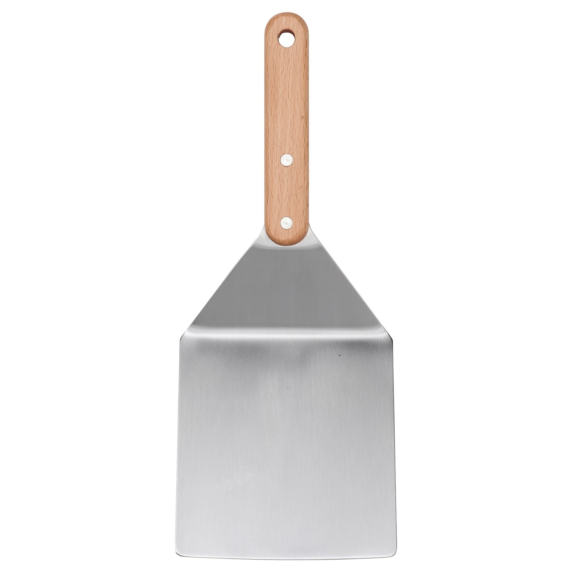 GRILLTIDER IKEA Лопатка для котлет, 30 см, нержавеющий сталь/бук