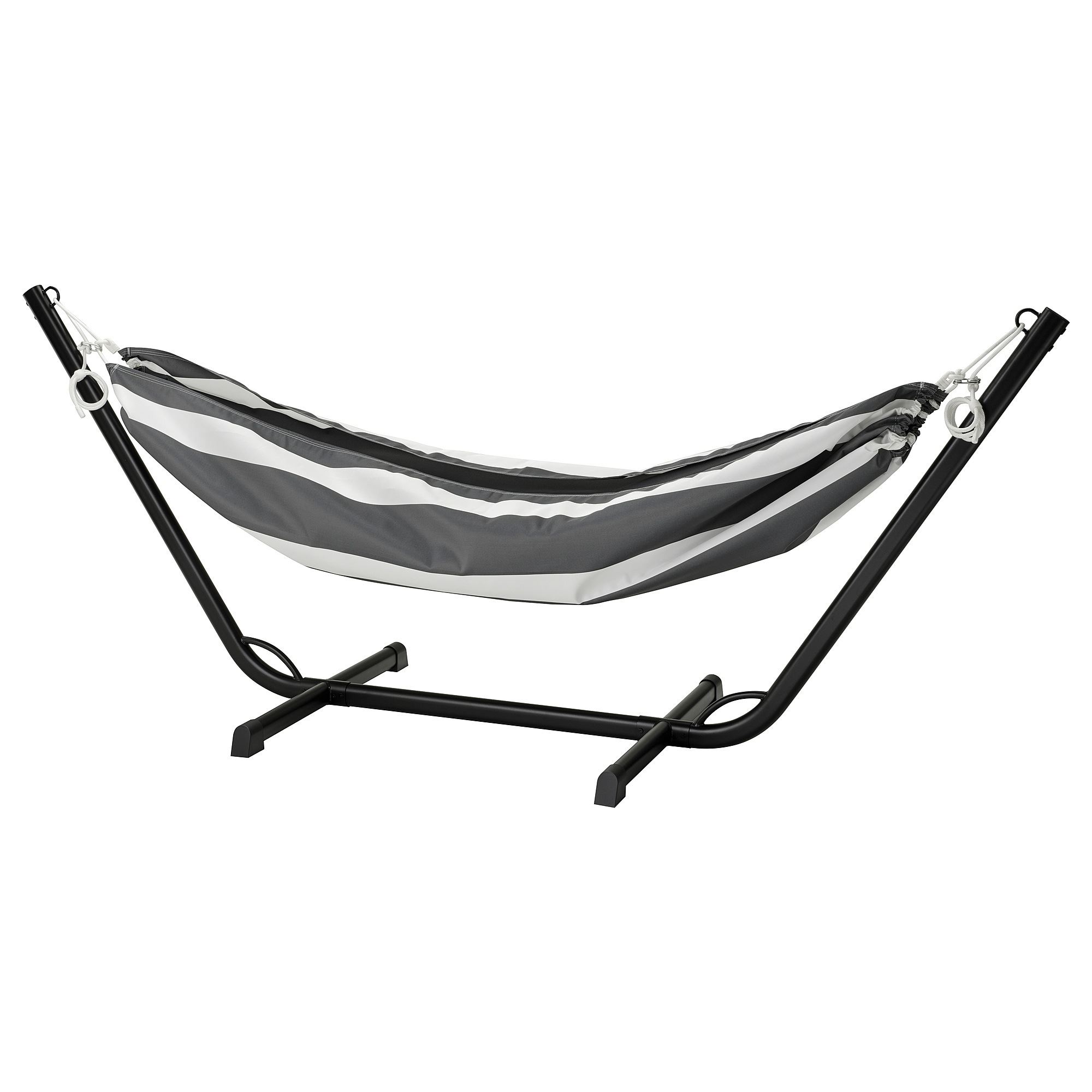 BOCKON/HAMNON IKEA Гамак с опр, черный/антрацит белый