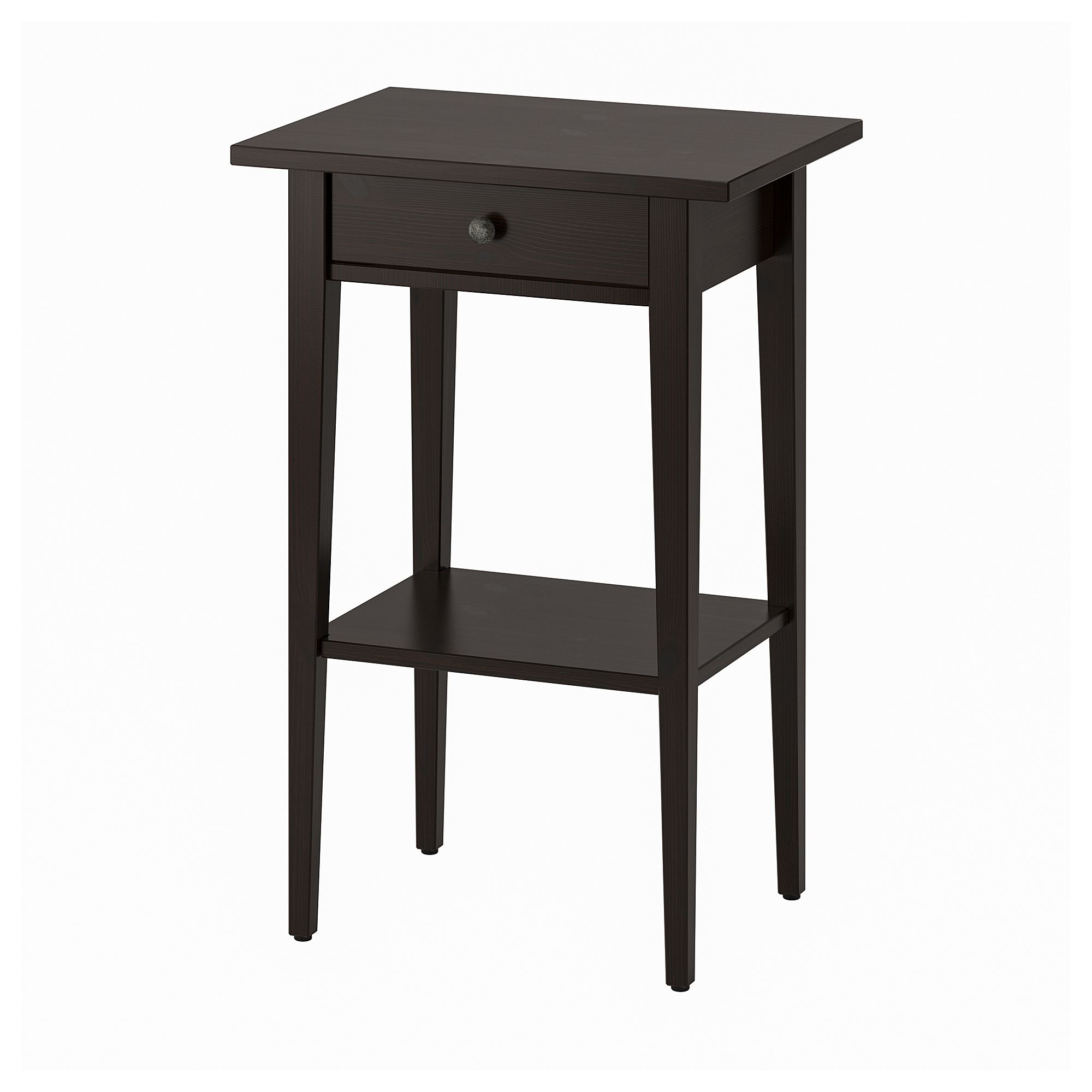 HEMNES IKEA Тумба прикроватная, 46x35 см, черно-коричневый