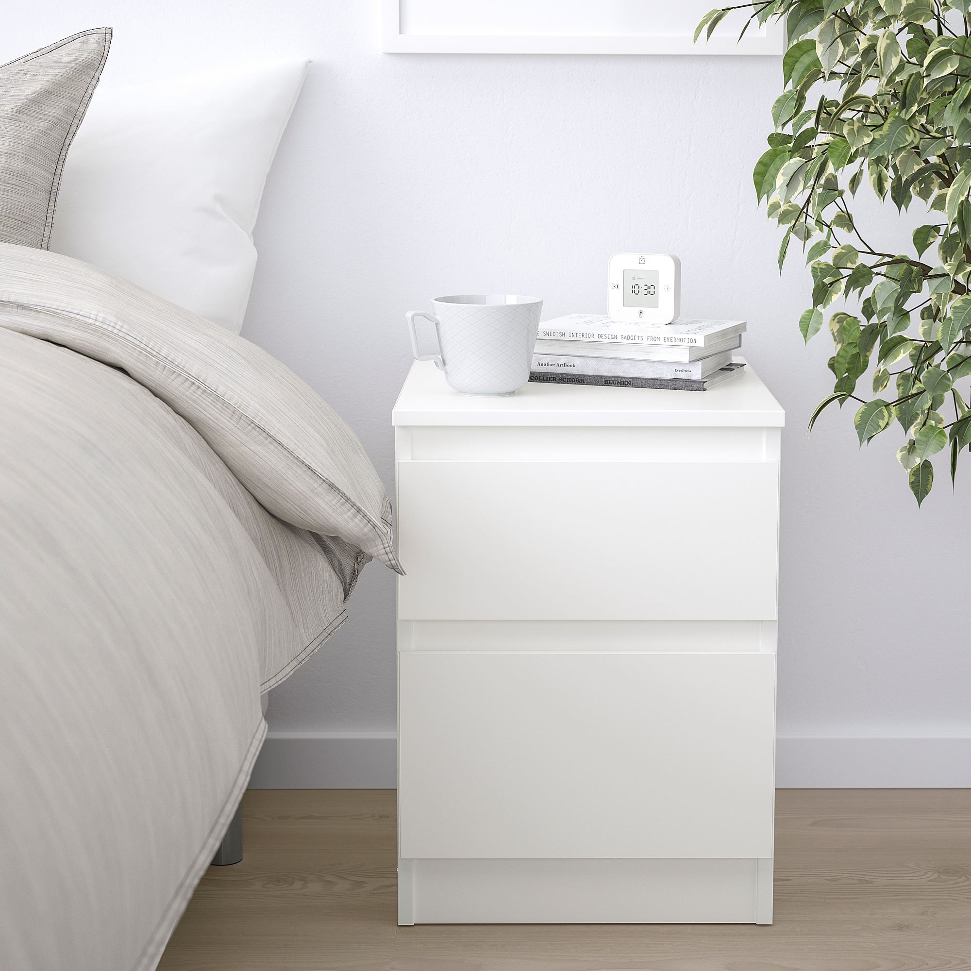 KULLEN IKEA Комод с 2 ящиками, 35x49 см, белый