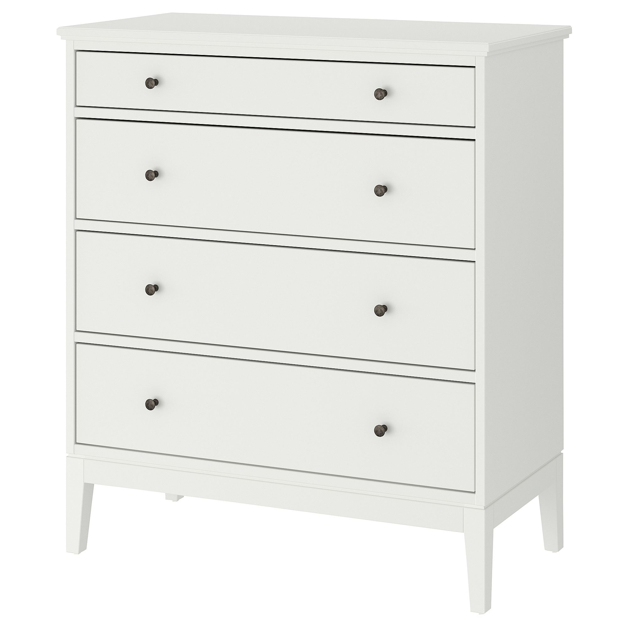 IDANAS IKEA Комод с 4 ящиками, 104x118 см, белый