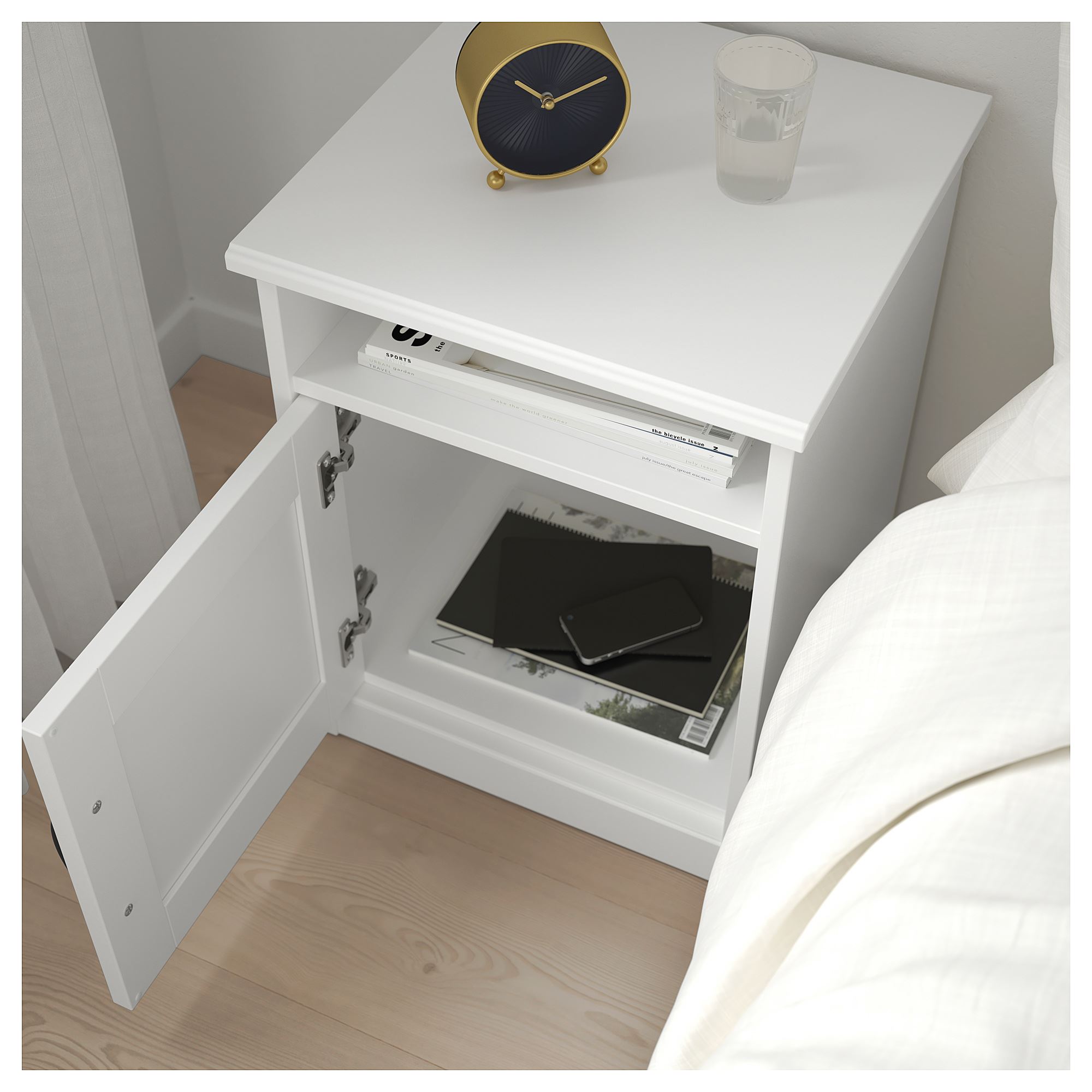 SONGESAND IKEA Тумба прикроватная, 42x40 см, белый