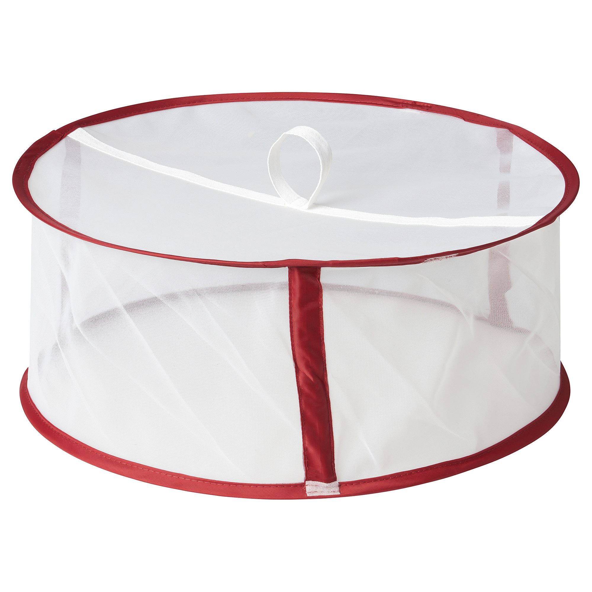 LERFLUNDRA IKEA Защитник еды, красный/белый, 36x15 см  (ТОВАР ВЫШЕЛ ИЗ АССОРТИМЕНТА)