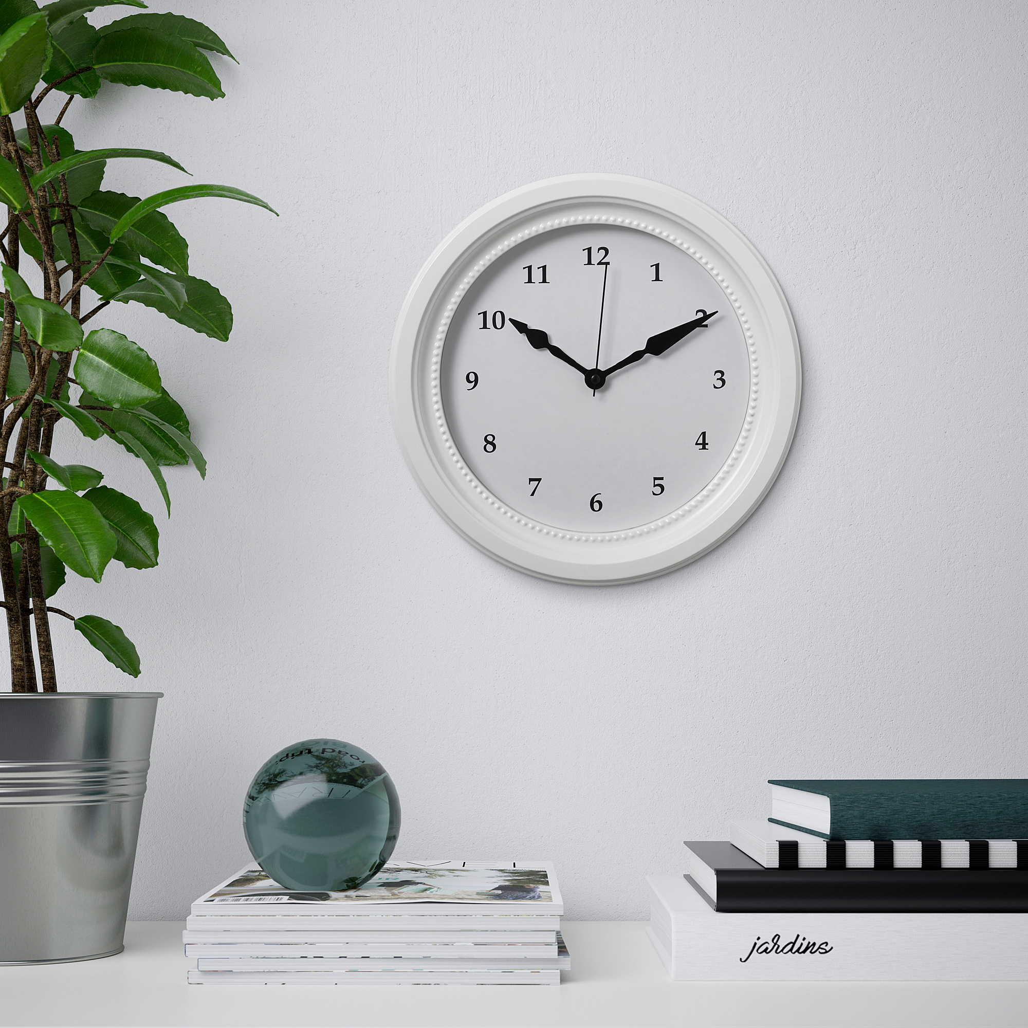 SONDRUM IKEA Настенные часы, 35 см, низковольтный/белый