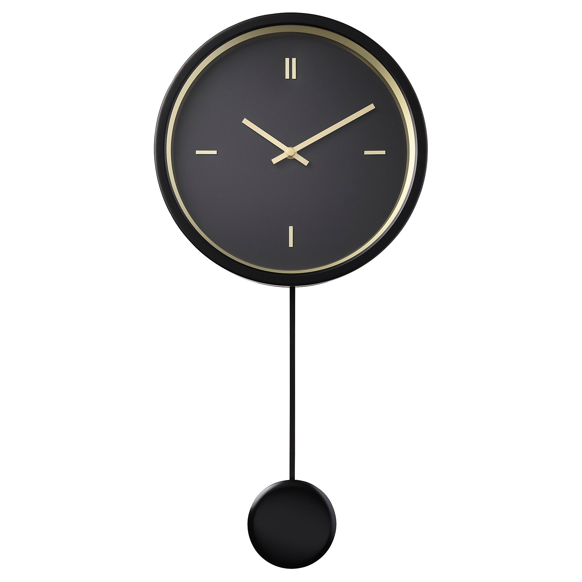 STURSK IKEA Настенные часы, 26 см, чёрный