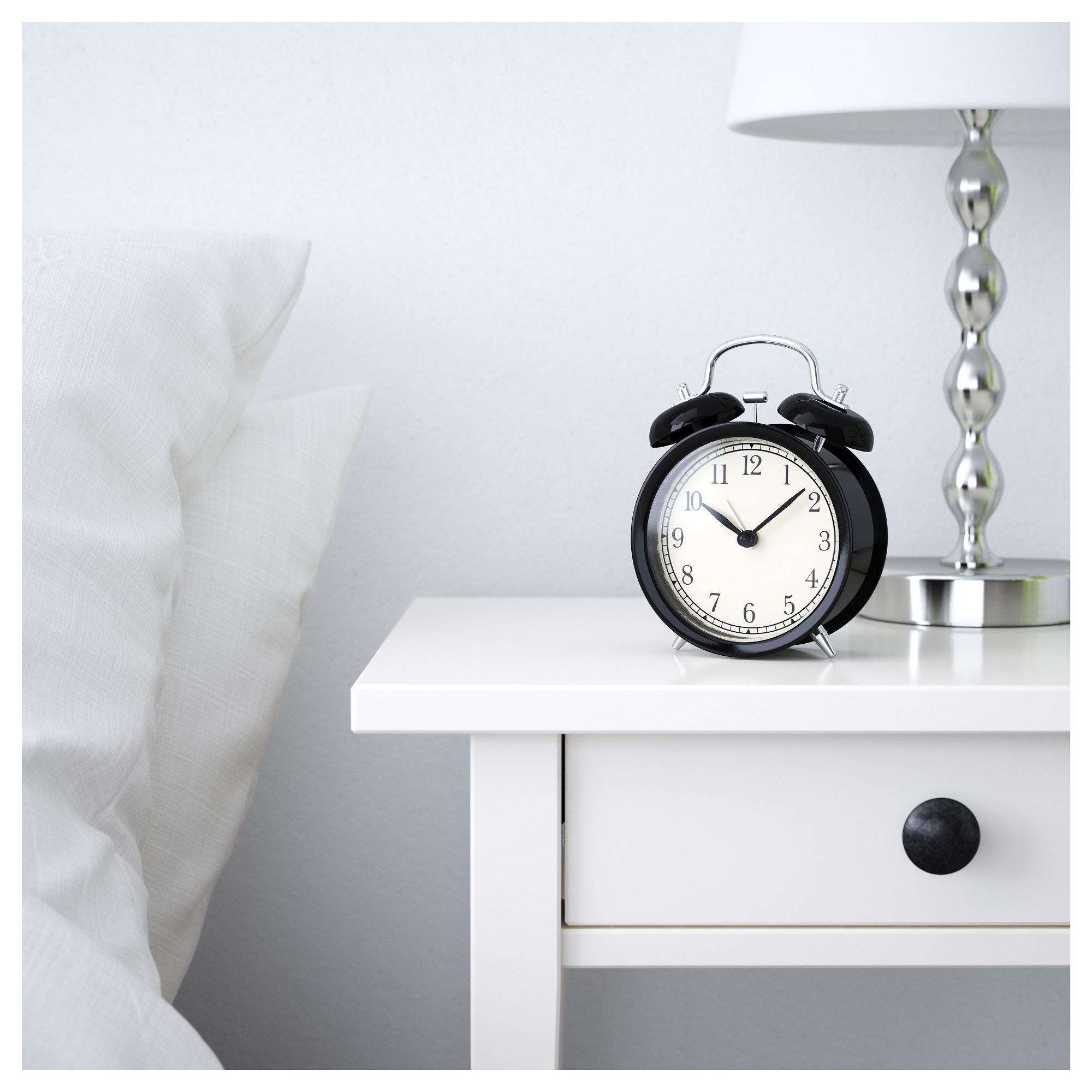 DEKAD IKEA Будильник, 10 см, низковольтный/черный