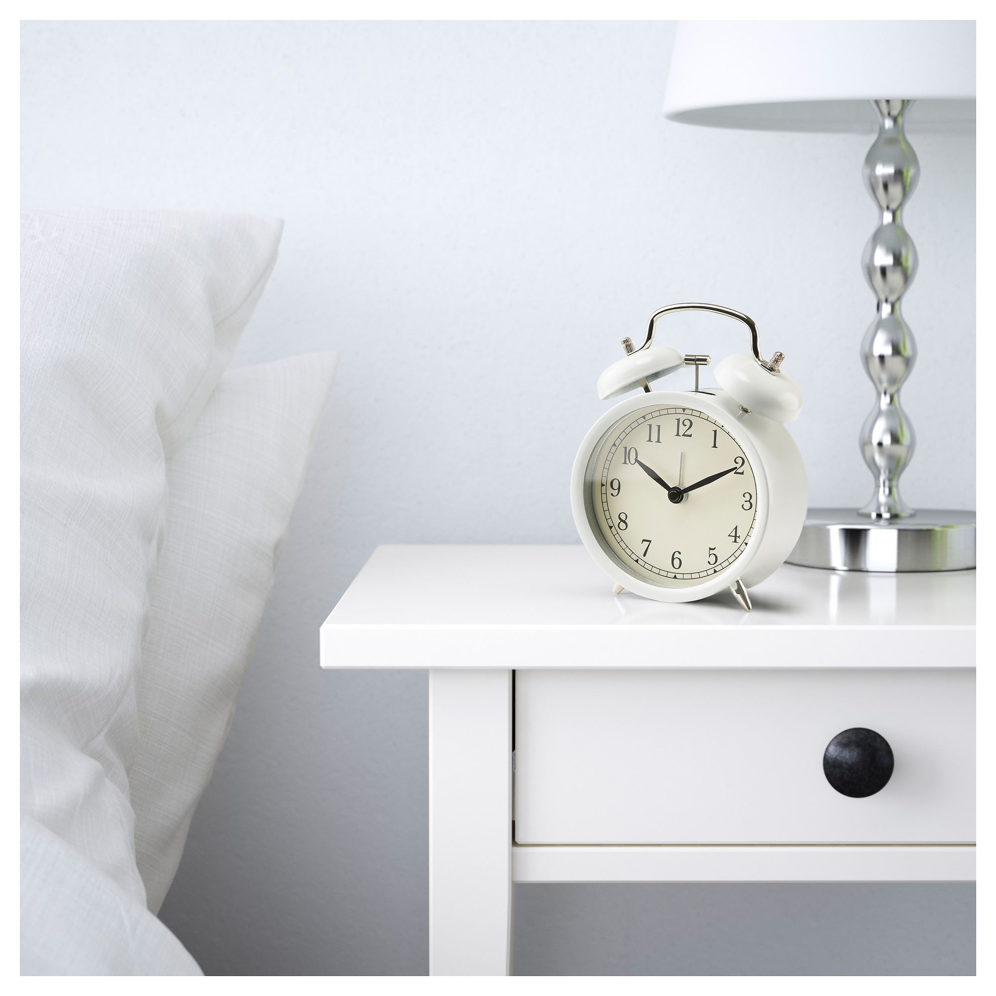 DEKAD IKEA Будильник, 10 см, низковольтный/белый
