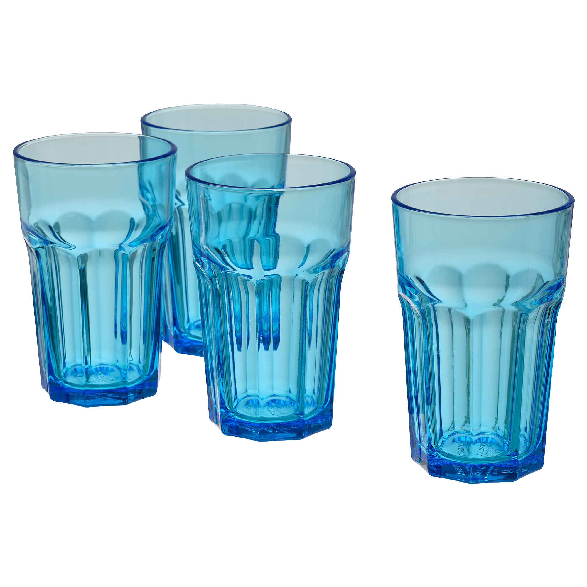 POKAL IKEA Стакан, синий, 350 мл, 4 шт.  (ТОВАР ВЫШЕЛ ИЗ АССОРТИМЕНТА)