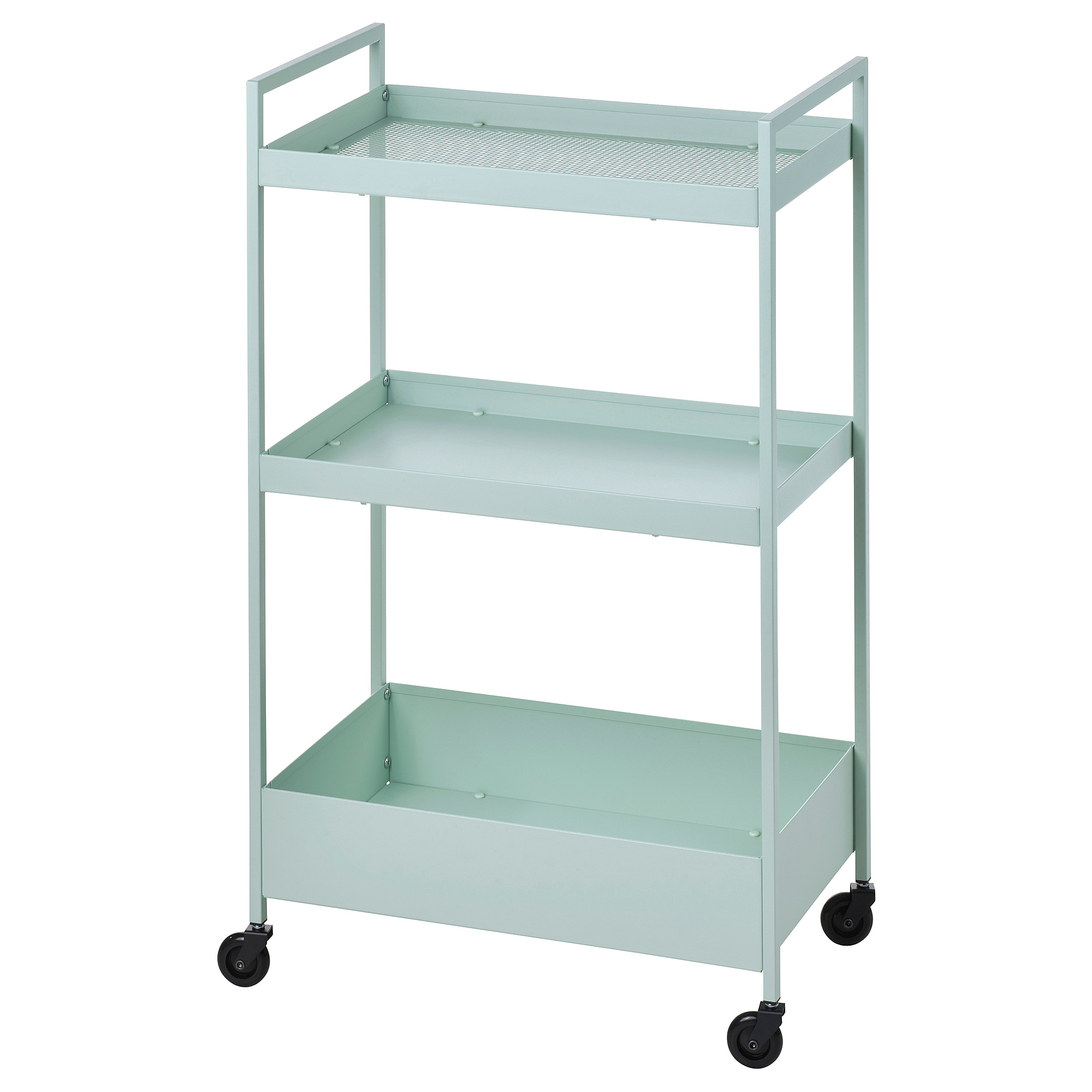 NISSAFORS IKEA Тележка, бледно-зеленый, 50.5x30x83 см  (ТОВАР ВЫШЕЛ ИЗ АССОРТИМЕНТА)