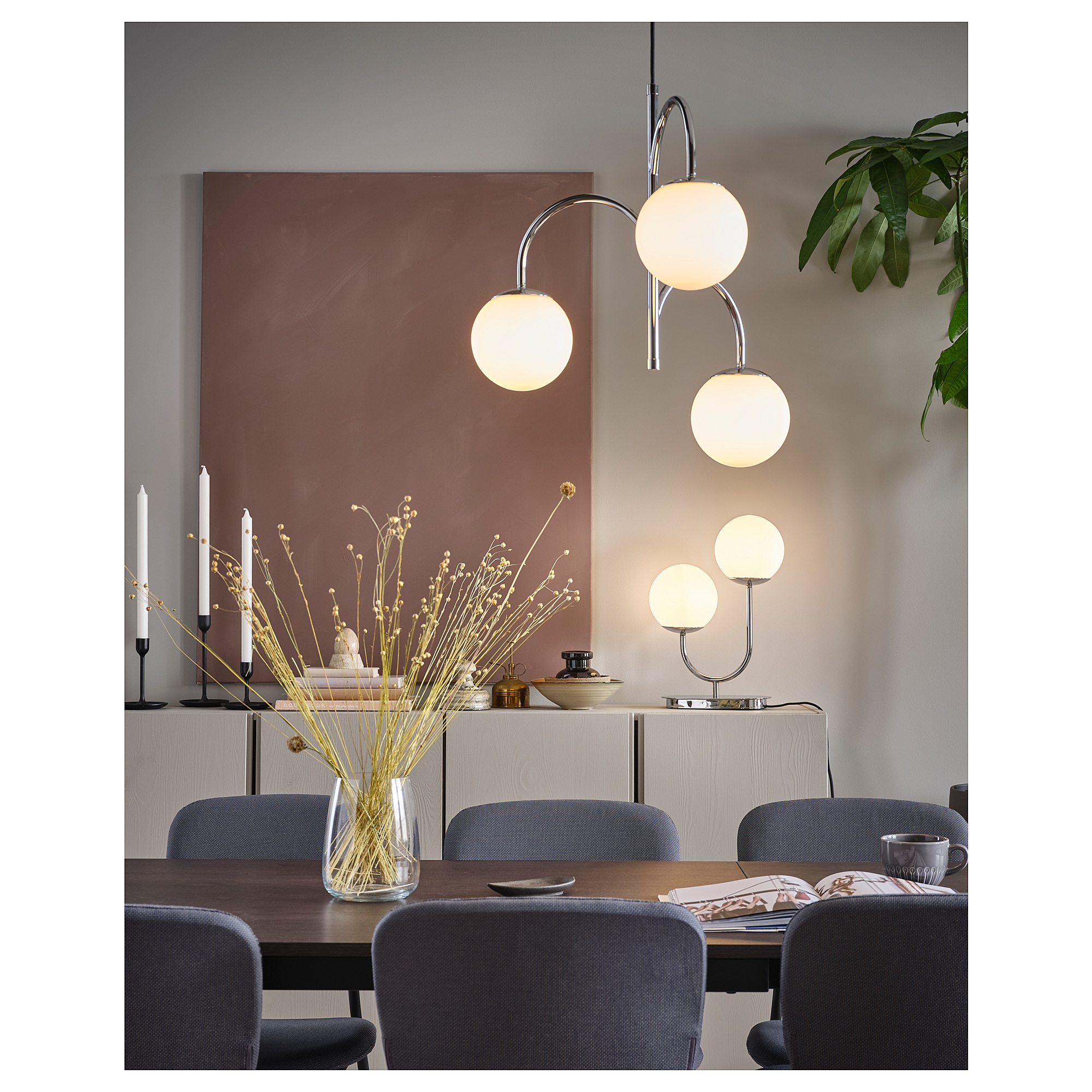 SOLHETTA IKEA Светодиодная лампочка E14 470 лм, шарообразный молочный