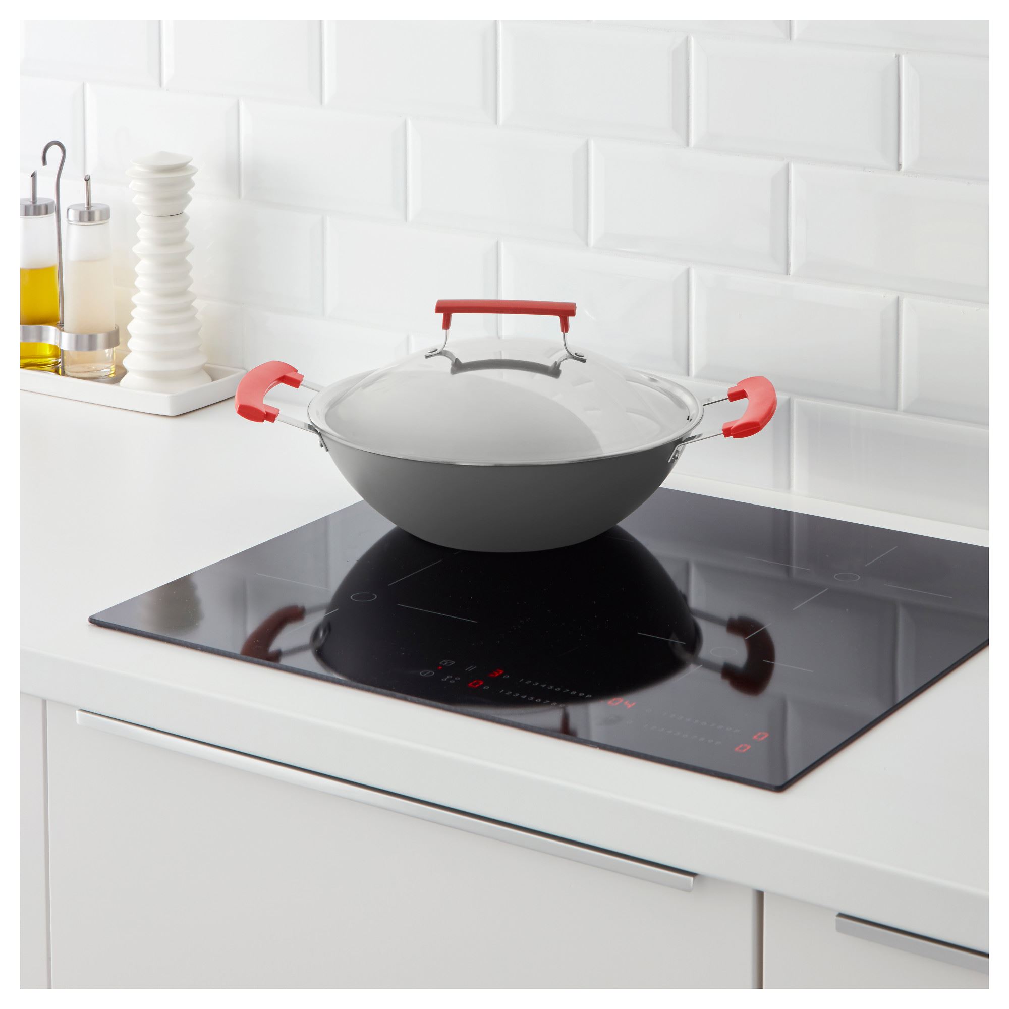 IDENTISK IKEA Вок-сковорода, 32 см, серый/teflon®  (ТОВАР ВЫШЕЛ ИЗ АССОРТИМЕНТА)