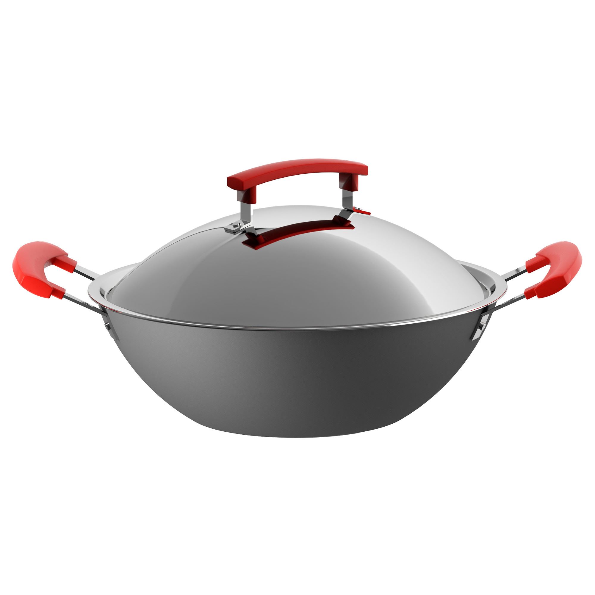 IDENTISK IKEA Вок-сковорода, 32 см, серый/teflon®  (ТОВАР ВЫШЕЛ ИЗ АССОРТИМЕНТА)