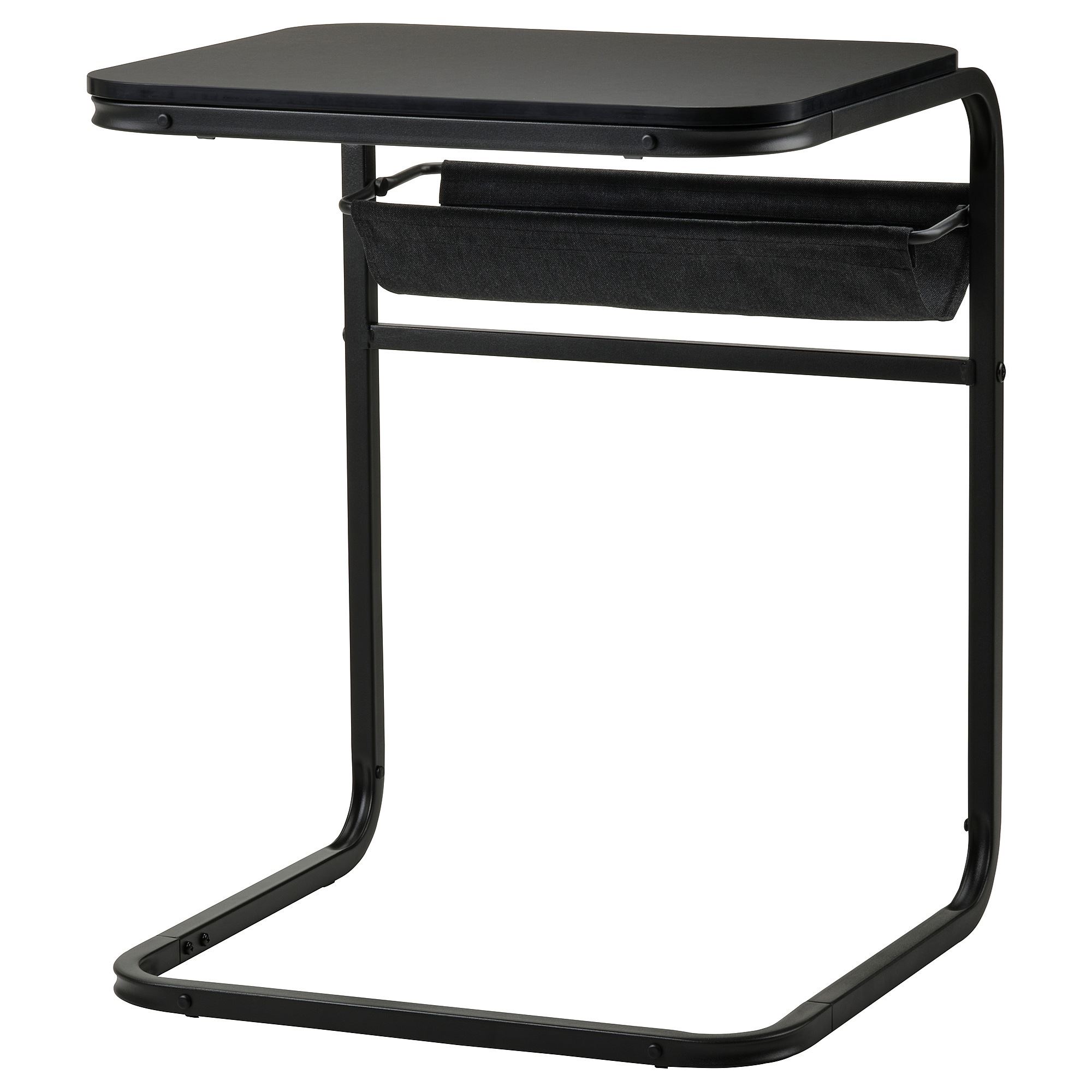 OLSEROD IKEA Придиванный столик, 53x50 см, антрацит/темно-серый