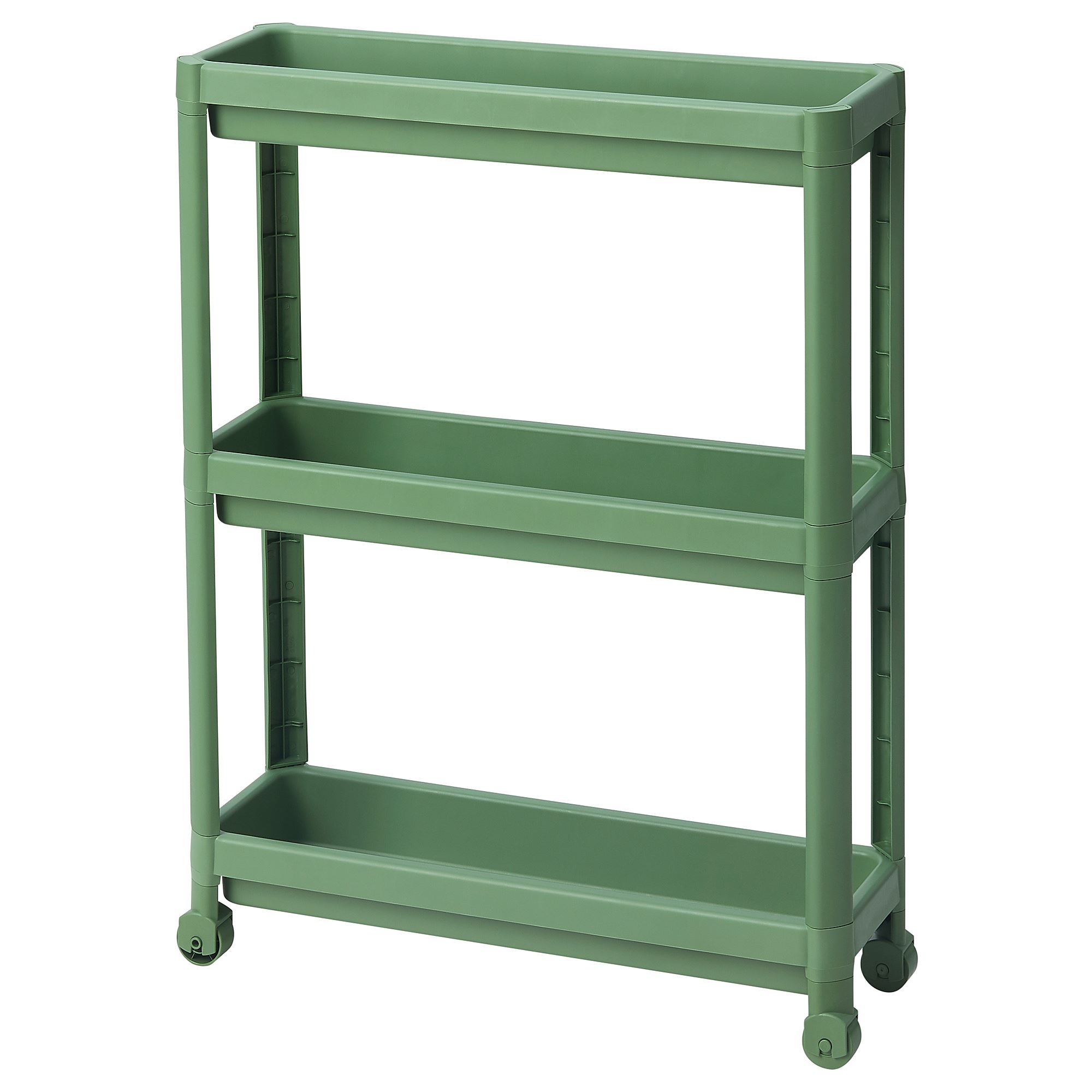 VESKEN IKEA Тележка, зелёный 54x18x71 см  (ТОВАР ВЫШЕЛ ИЗ АССОРТИМЕНТА)
