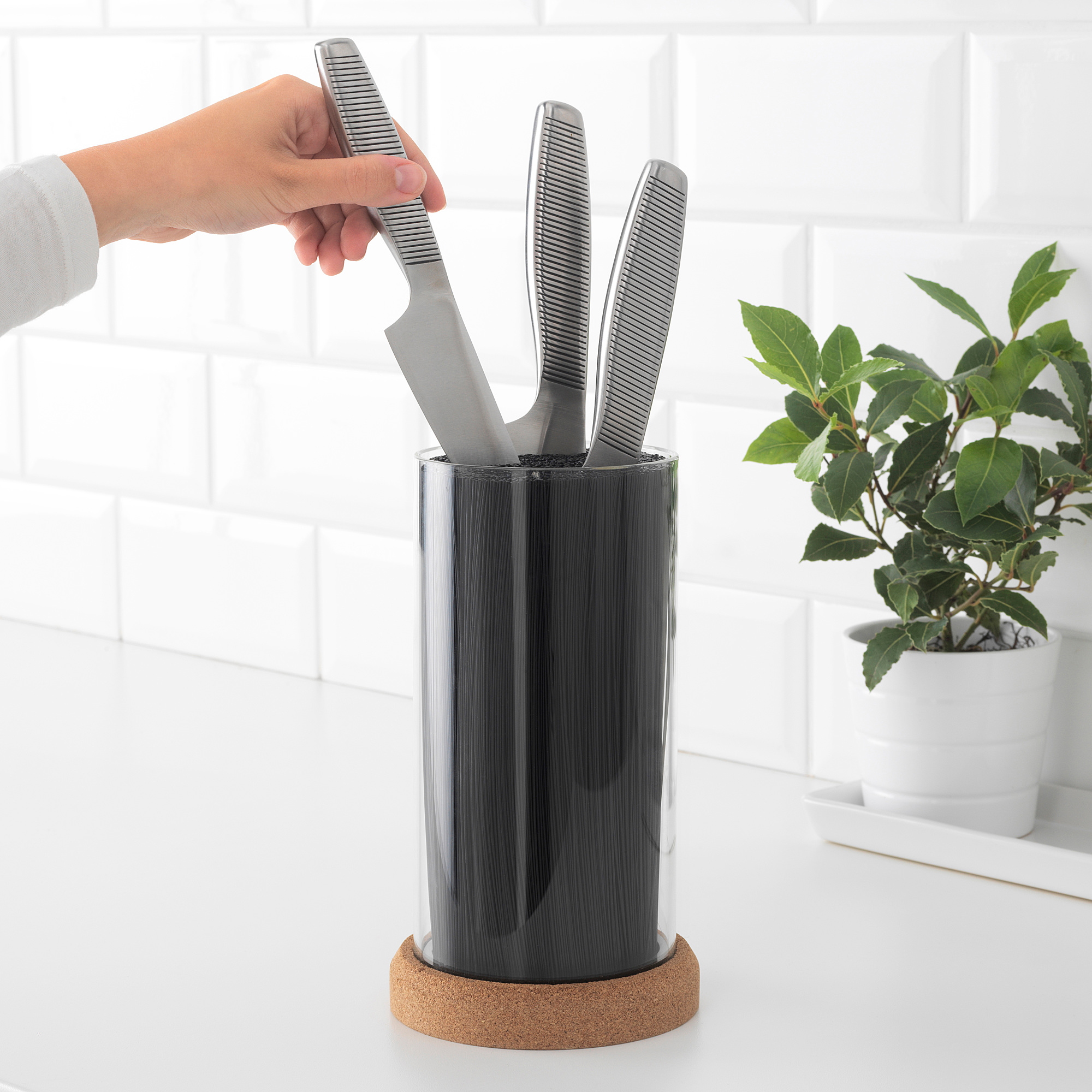 IKEA 365+ Подставка для ножей, 13x24 см