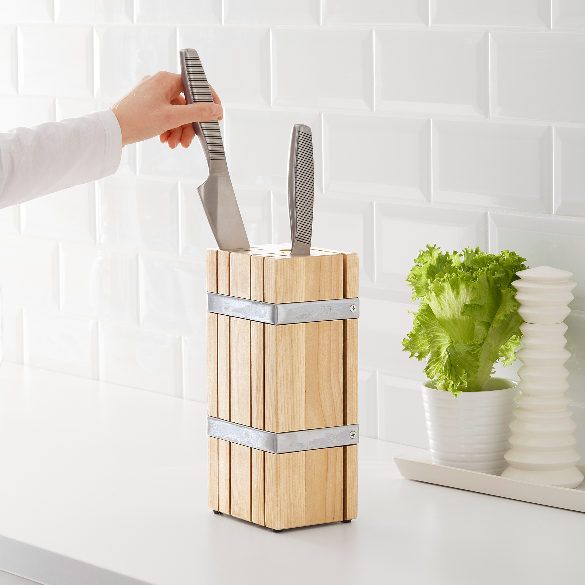RETRATT IKEA Подставка для ножей, береза, 10x27-sm  (ТОВАР ВЫШЕЛ ИЗ АССОРТИМЕНТА)