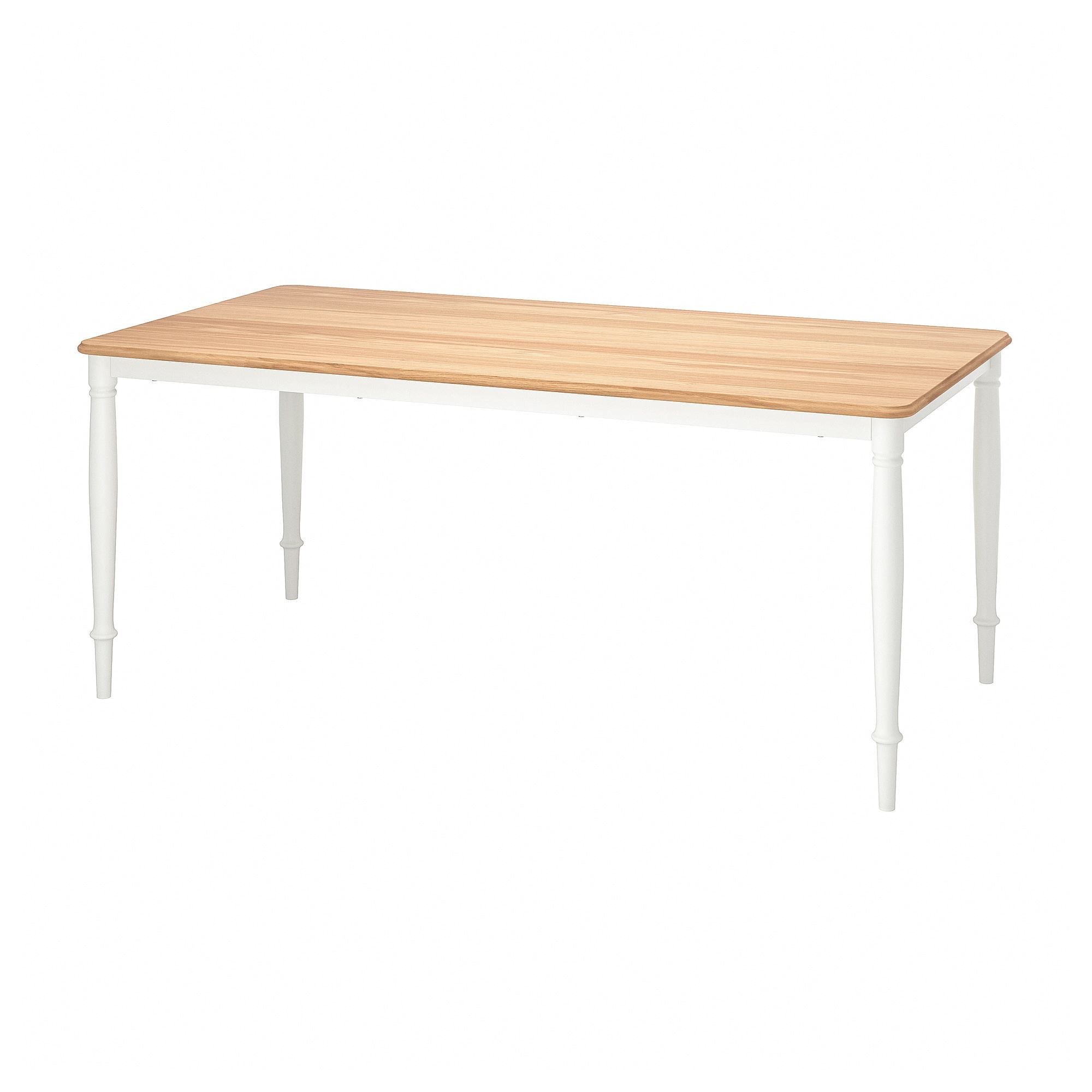 DANDERYD IKEA Стол обеденный, 180x90 см, дубовый шпон/белый