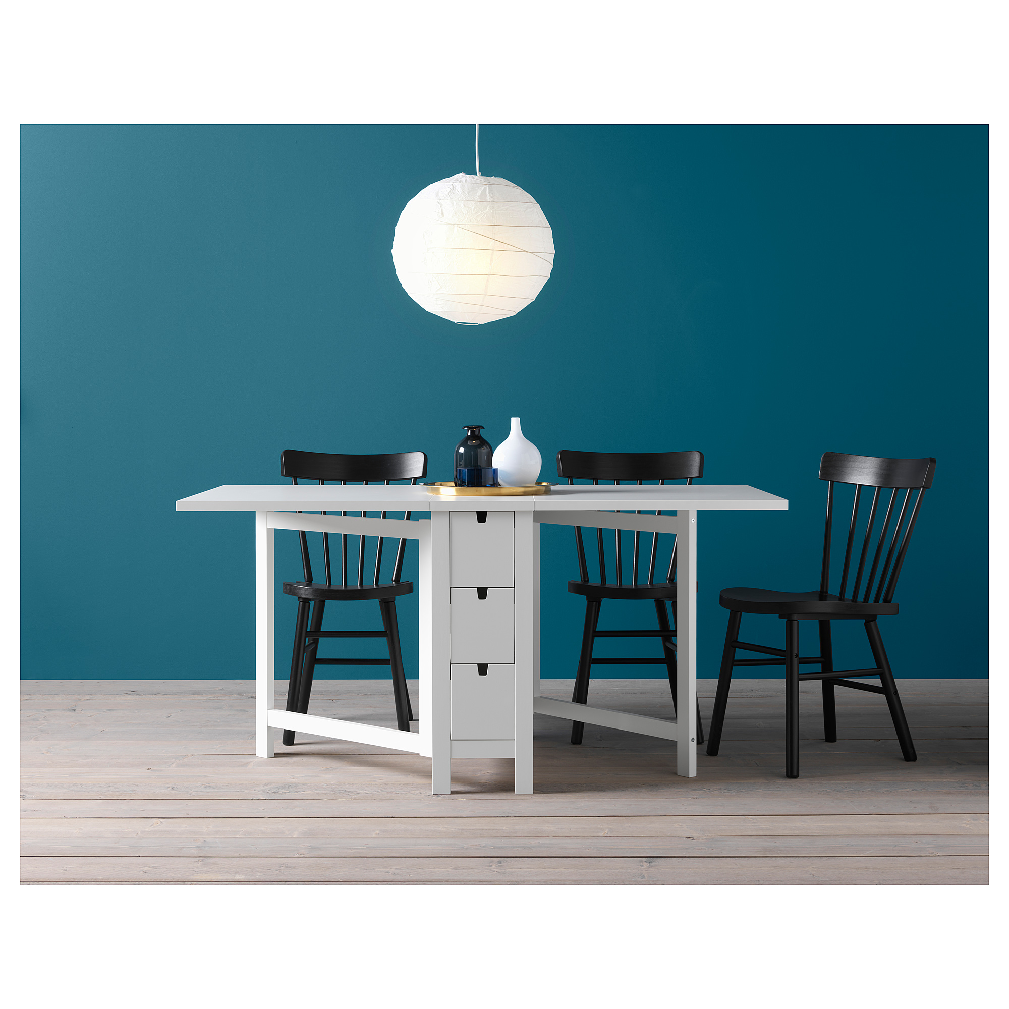 NORDEN IKEA Cтол складной, 26/89/152x80 см, белый