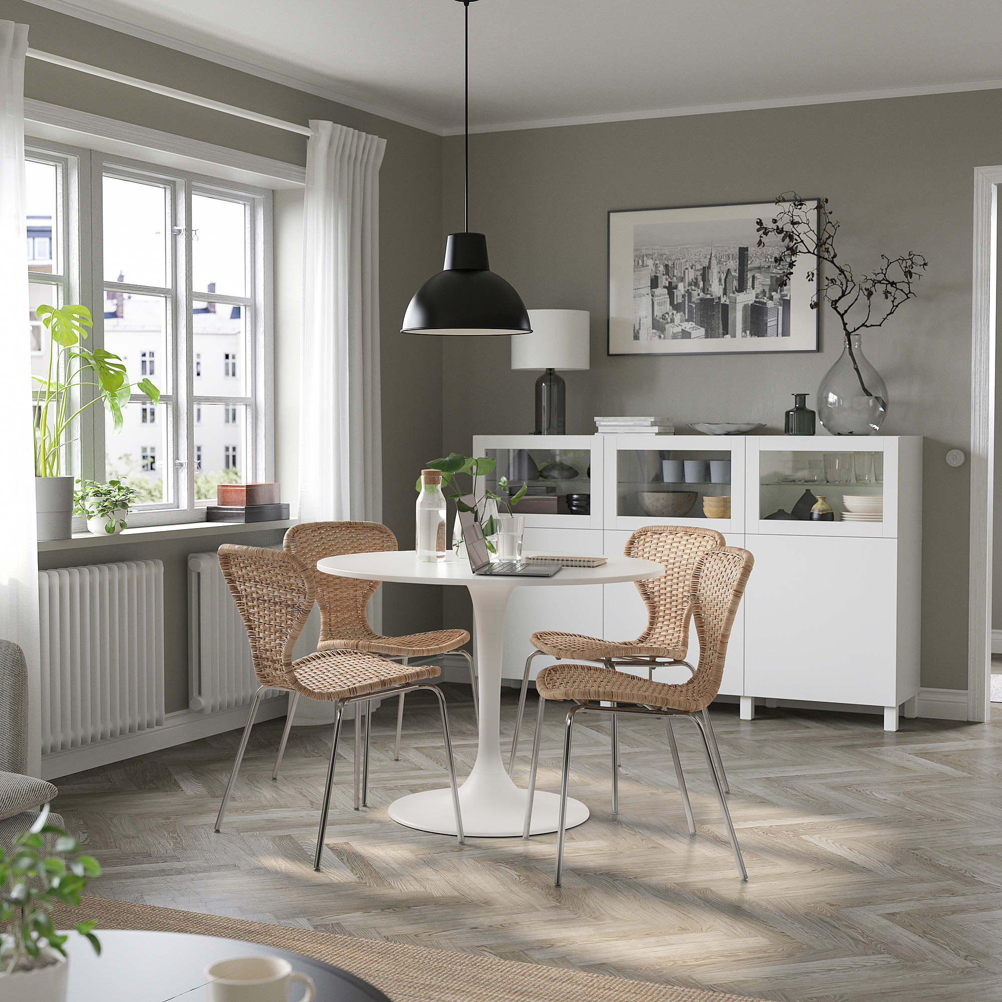DOCKSTA IKEA Стол, 103 см, белый