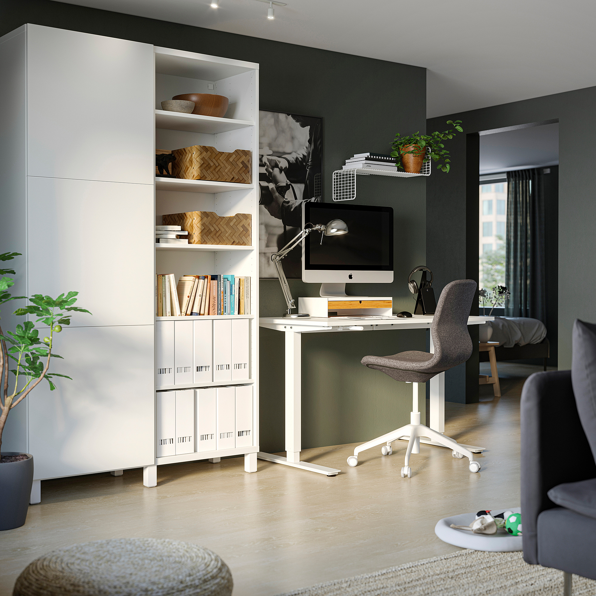 TROTTEN IKEA Стол/трансф, 160x80 см, белый