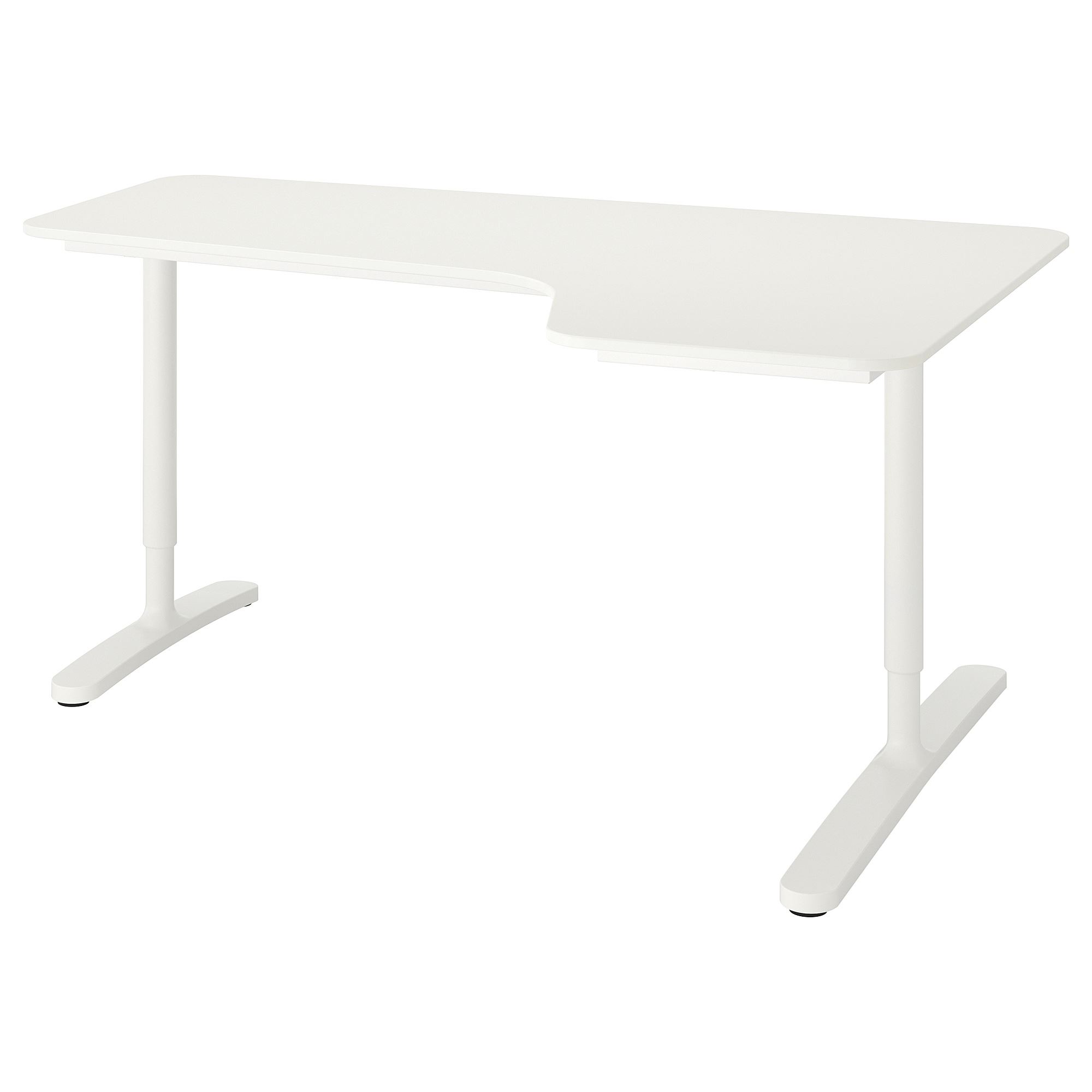 BEKANT IKEA Стол, белый, правый, 160x110 cm  (ТОВАР ВЫШЕЛ ИЗ АССОРТИМЕНТА)