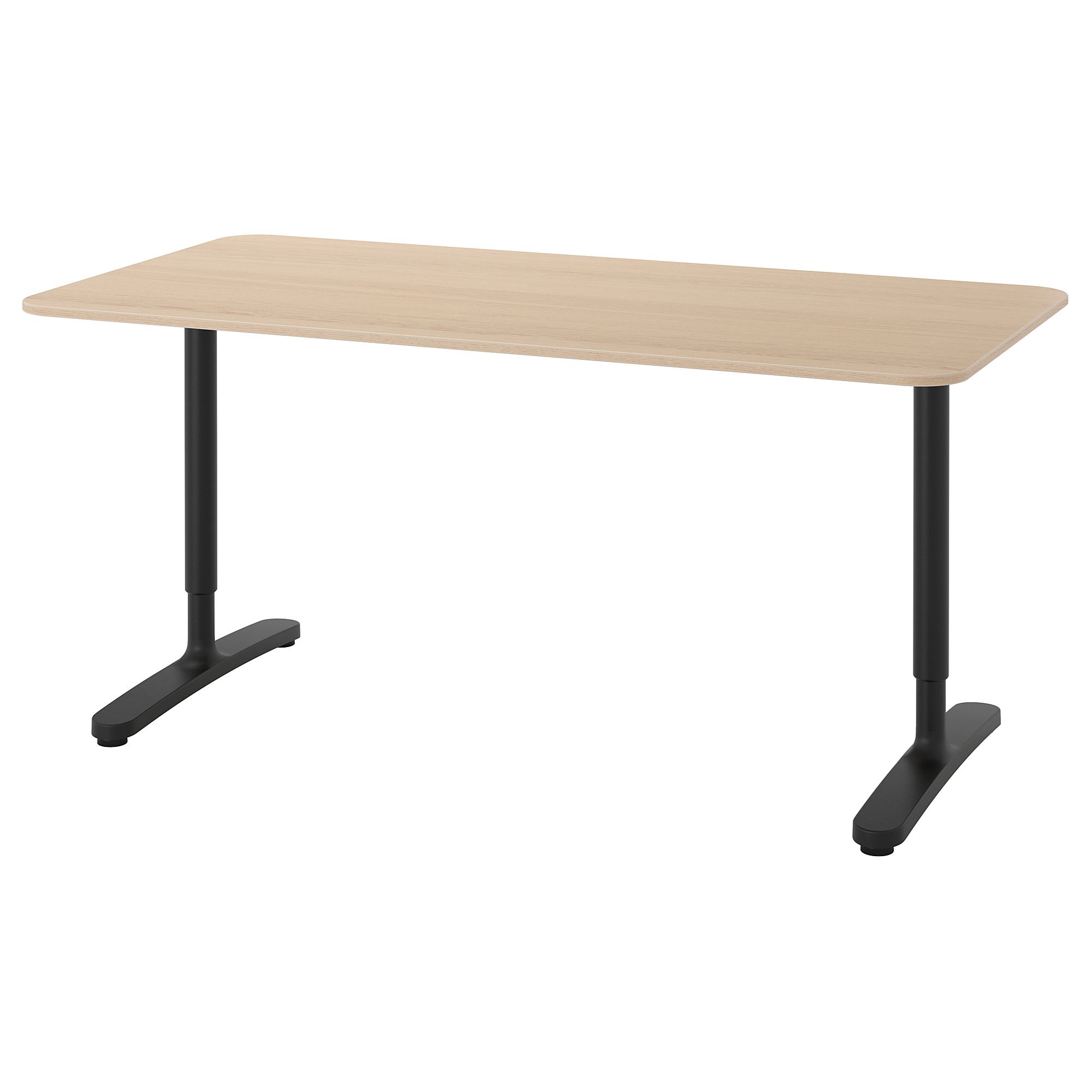 BEKANT IKEA Стол, дуб/чёрный, 160x80 cm  (ТОВАР ВЫШЕЛ ИЗ АССОРТИМЕНТА)
