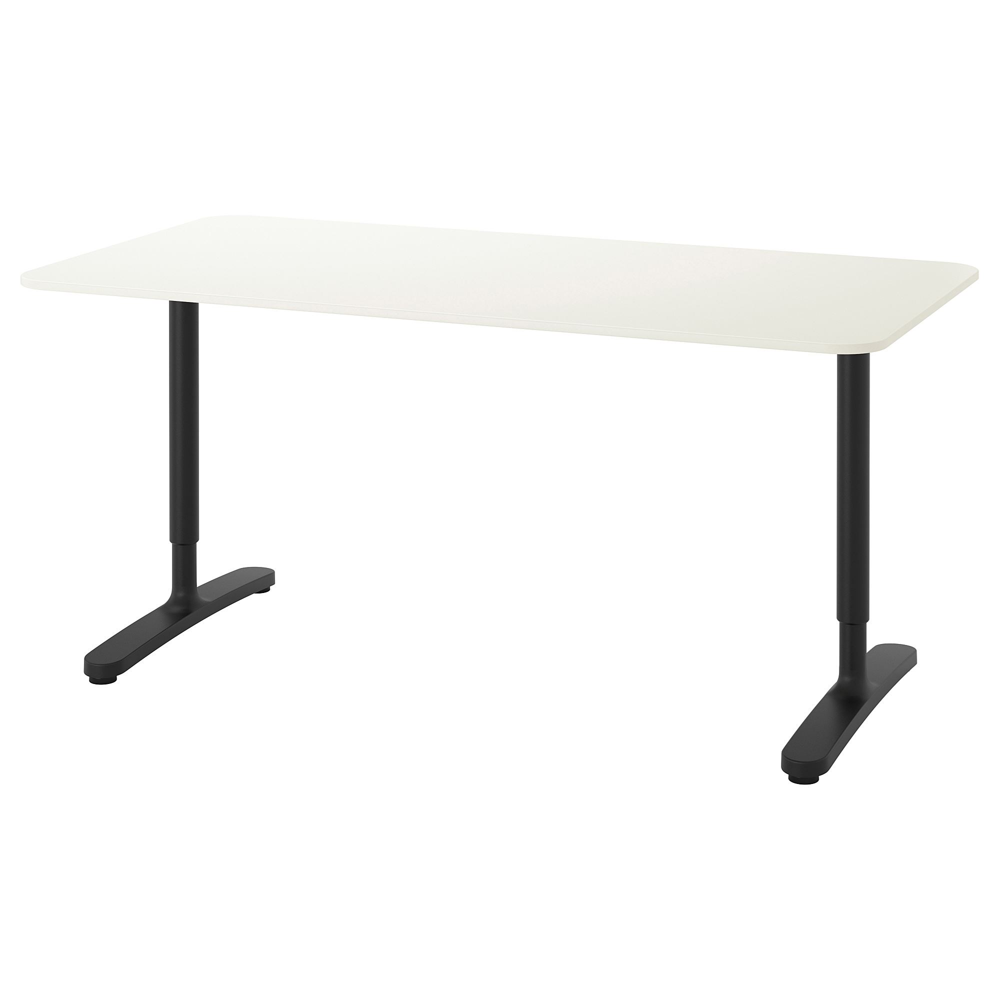 BEKANT IKEA Стол, белый/чёрный, 160x80 cm  (ТОВАР ВЫШЕЛ ИЗ АССОРТИМЕНТА)