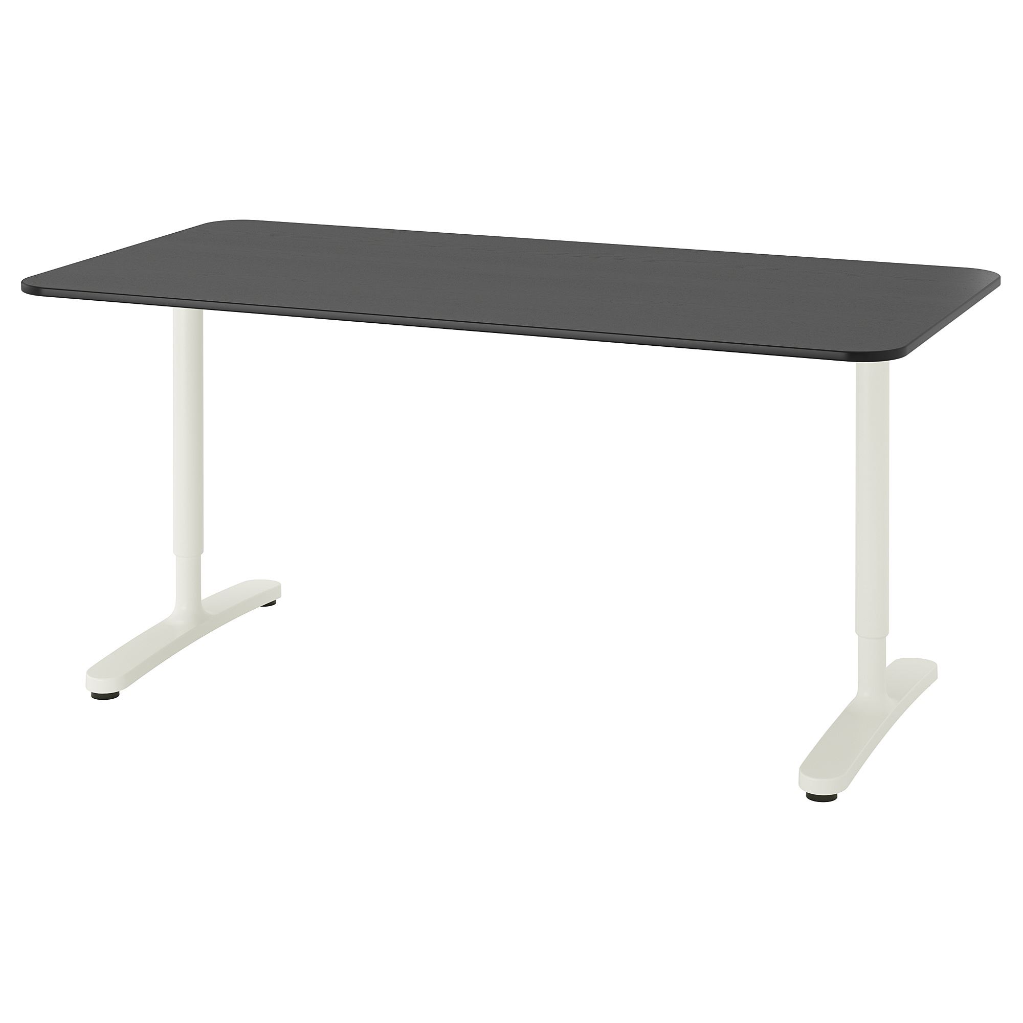 BEKANT IKEA Стол, чёрный/белый, 160x80 cm  (ТОВАР ВЫШЕЛ ИЗ АССОРТИМЕНТА)