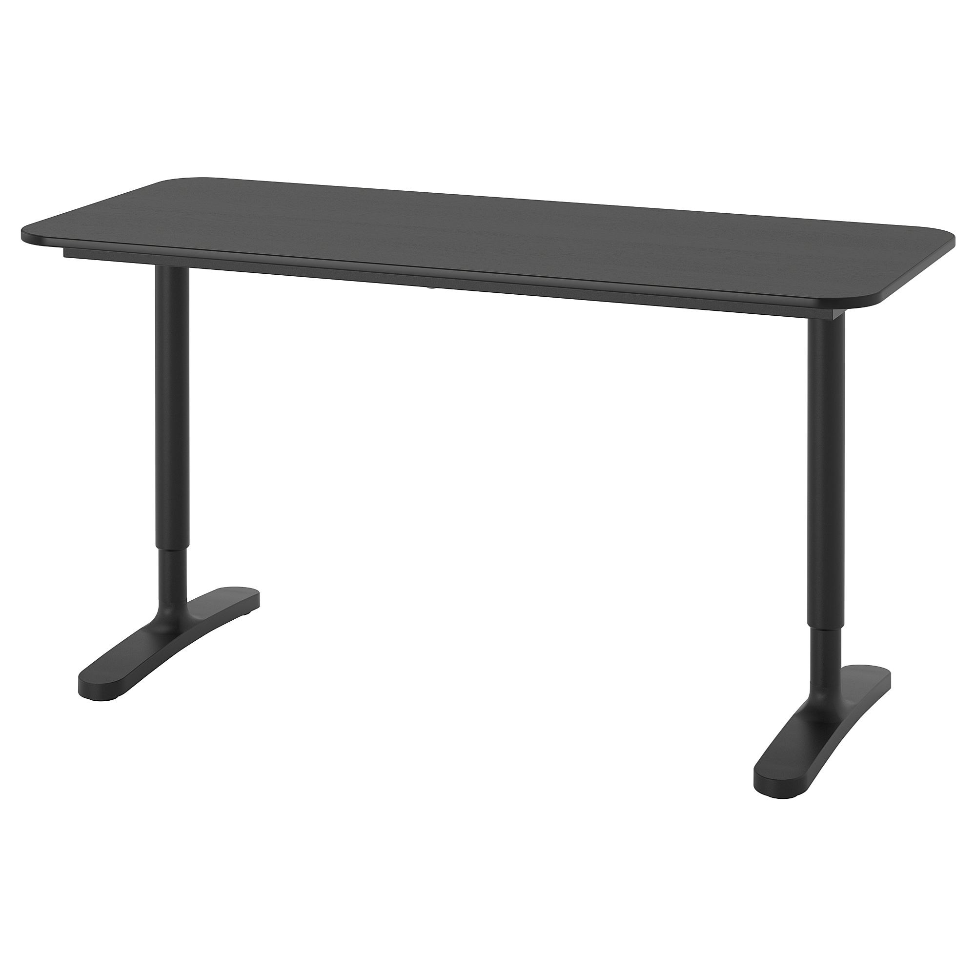 BEKANT IKEA Стол, чёрный, 140x60 cm  (ТОВАР ВЫШЕЛ ИЗ АССОРТИМЕНТА)
