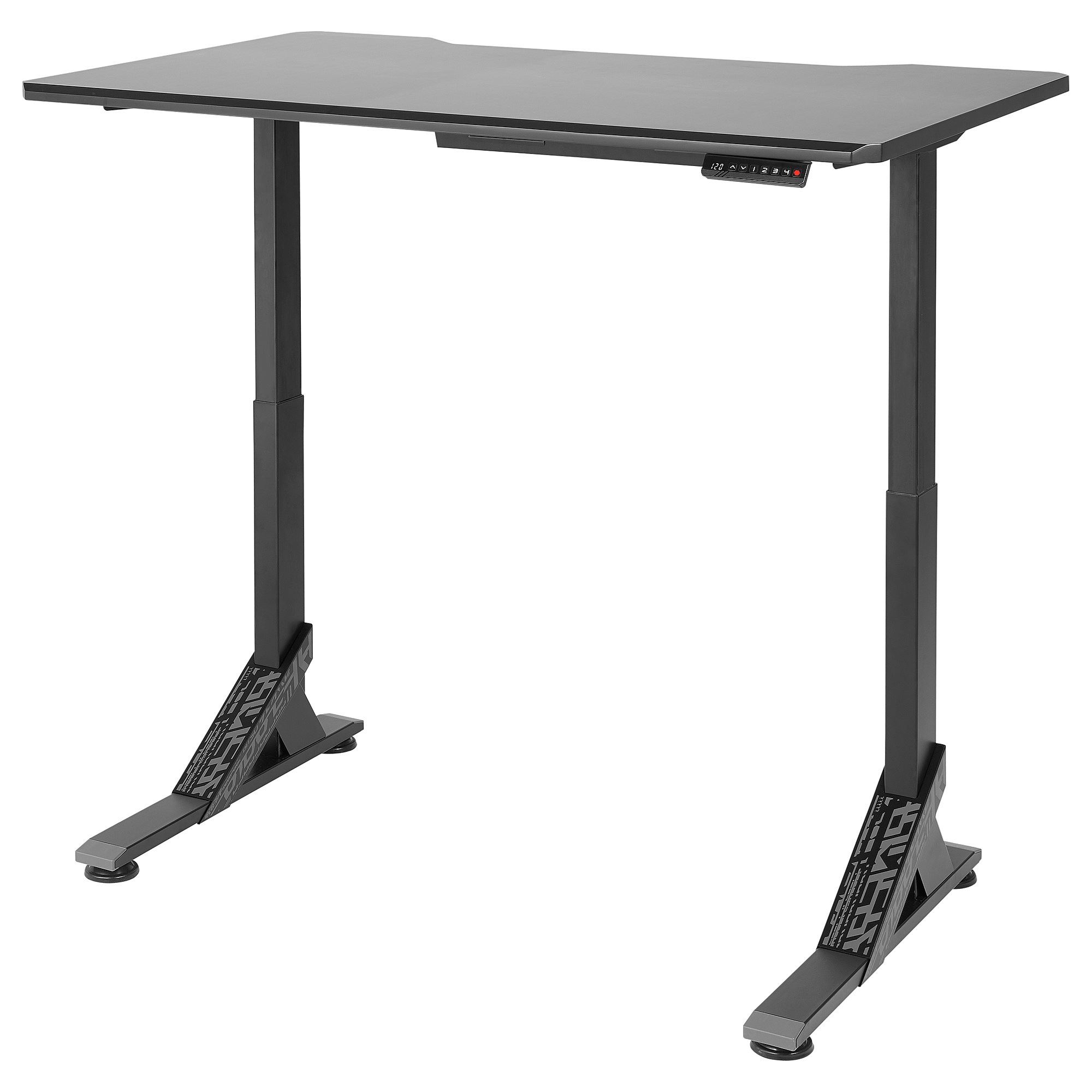 UPPSPEL IKEA Геймерский стол, 140x80 см, черный  (ТОВАР ВЫШЕЛ ИЗ АССОРТИМЕНТА)