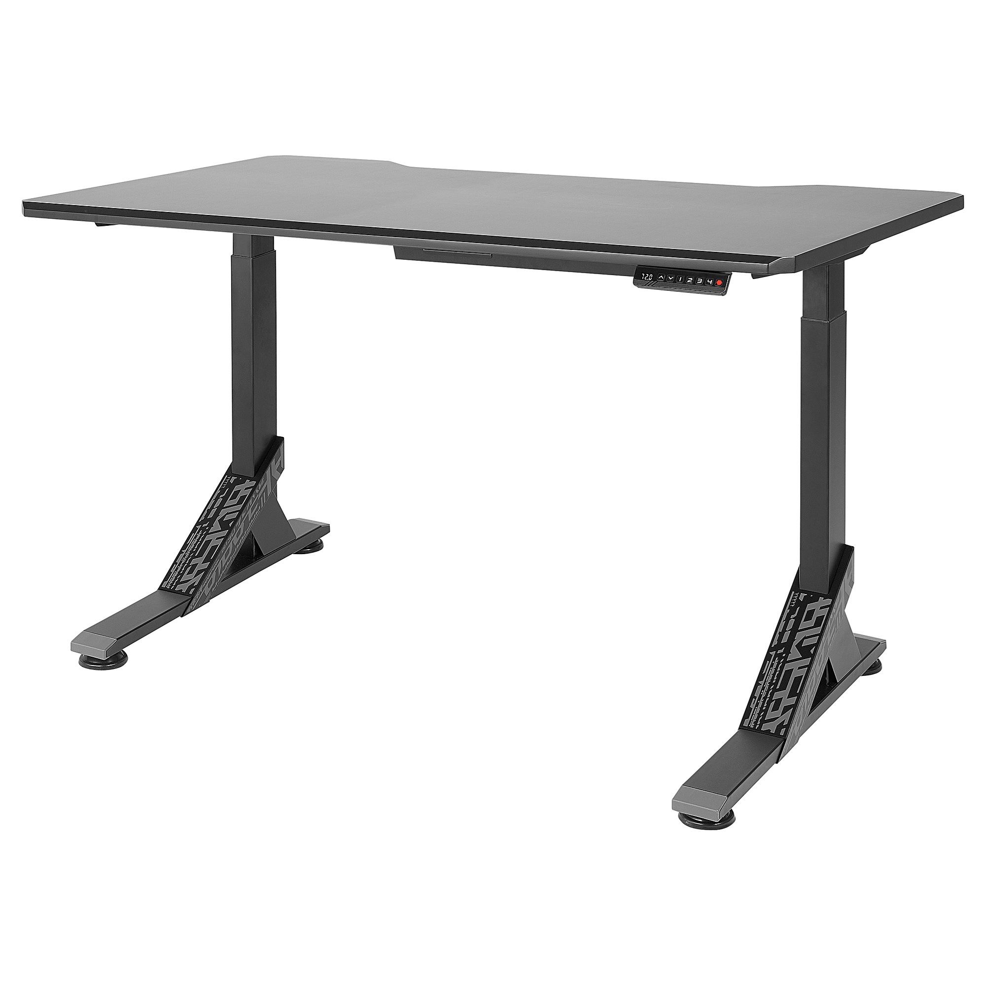 UPPSPEL IKEA Геймерский стол, 140x80 см, черный  (ТОВАР ВЫШЕЛ ИЗ АССОРТИМЕНТА)