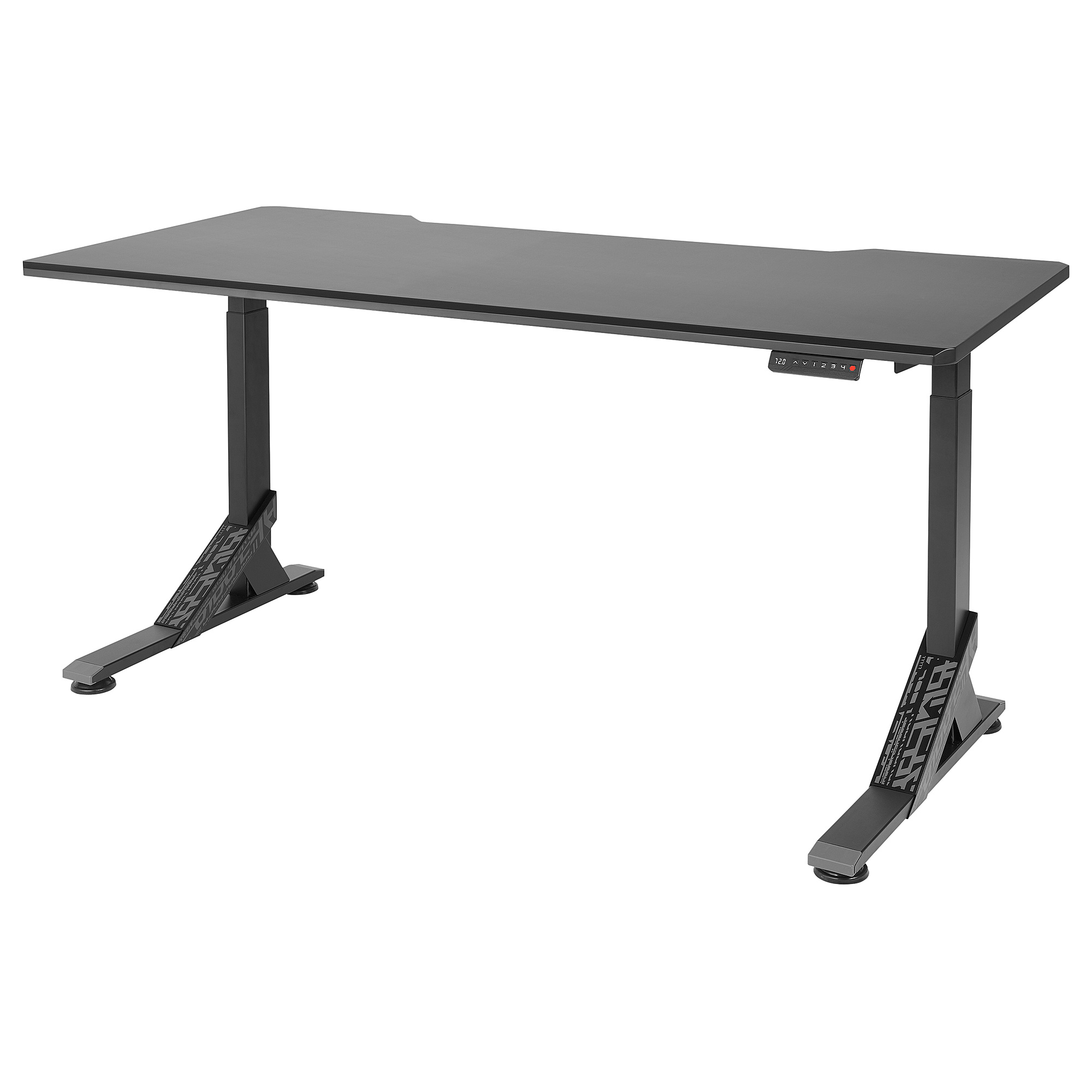 UPPSPEL IKEA Геймерский стол, 180x80 см, черный  (ТОВАР ВЫШЕЛ ИЗ АССОРТИМЕНТА)