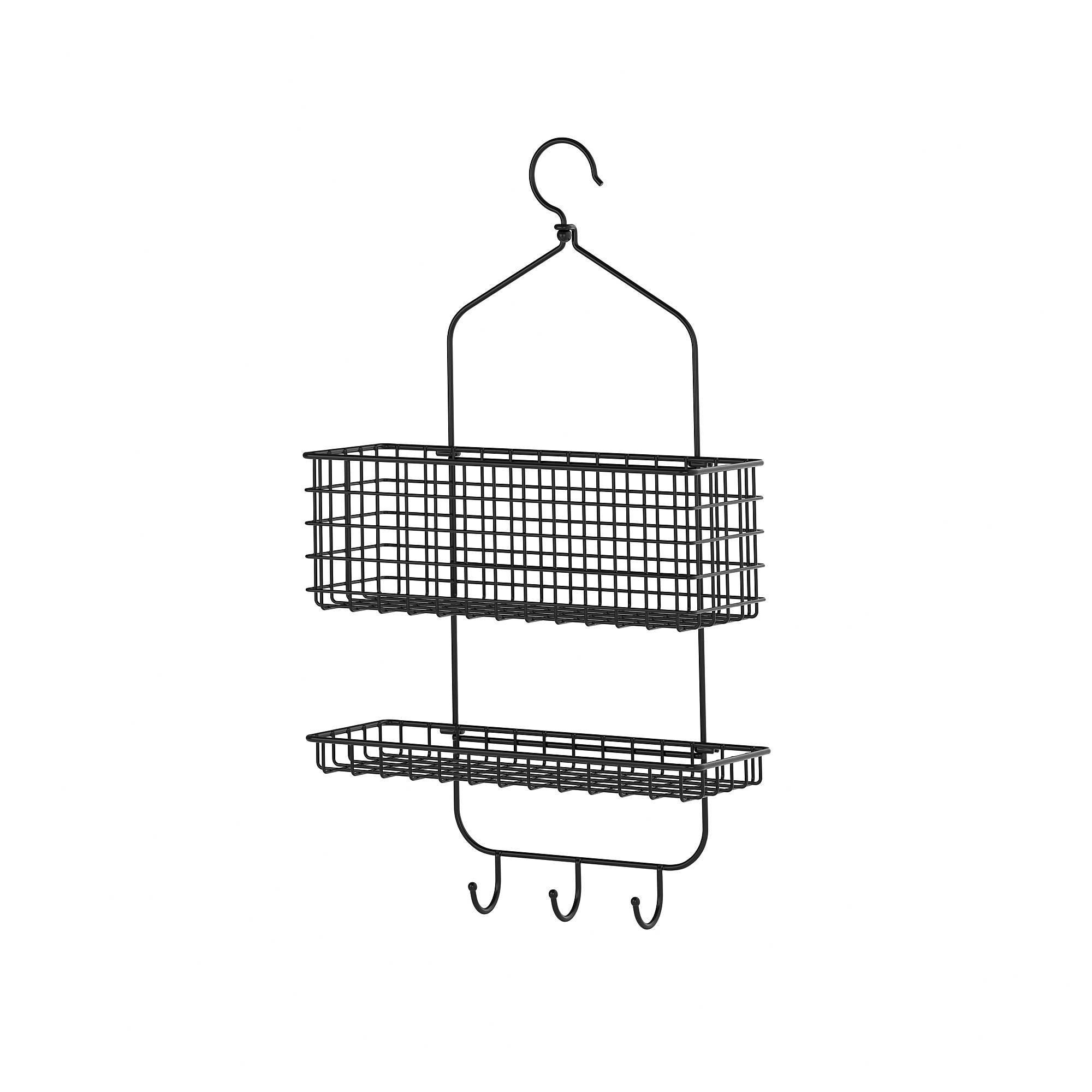 BLECKSJON IKEA Корзина подвесная для душа, 31x56 см, черный